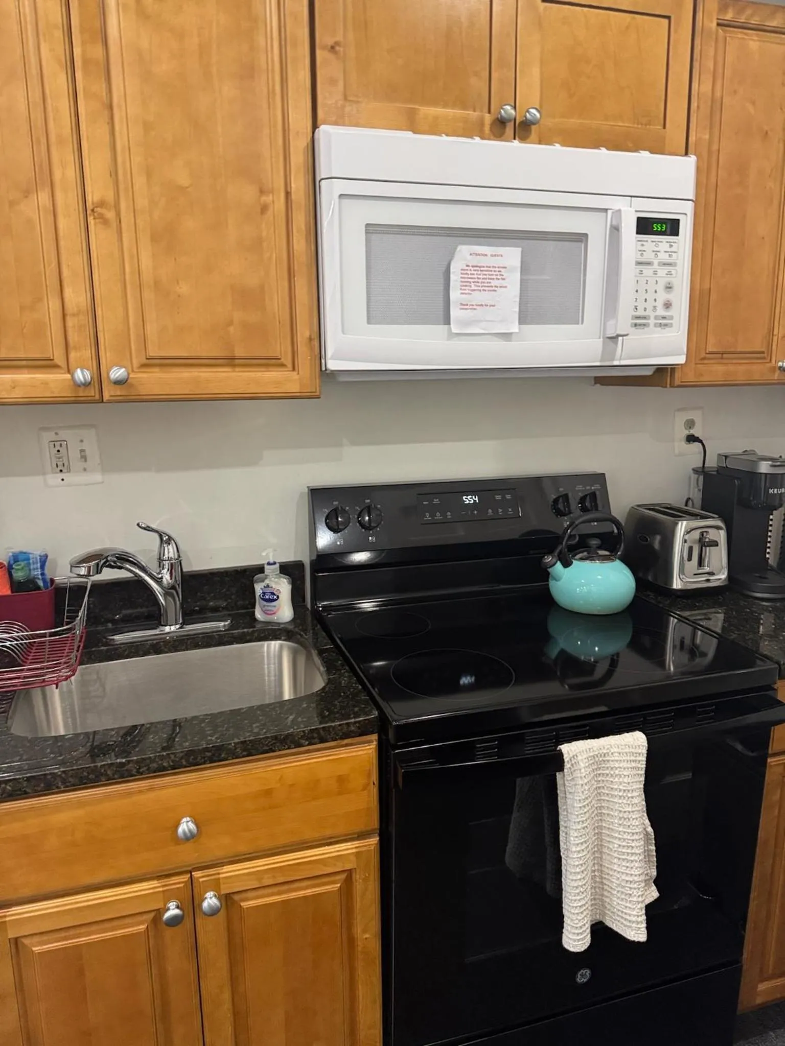 Kitchen or kitchenette in Gorgeous Refurbished 1Bdrm and 1Den Home