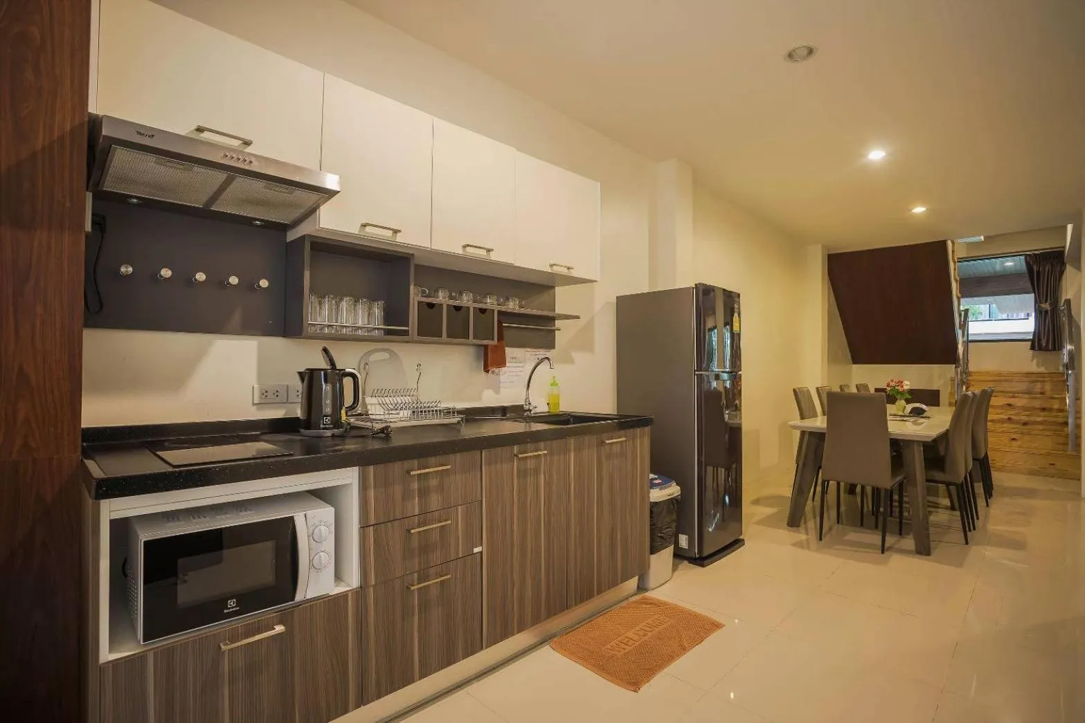 Kitchen or kitchenette in Aonang Oscar Pool Villas - Free Shuttle to Aonang Beach -shared pool - private pool