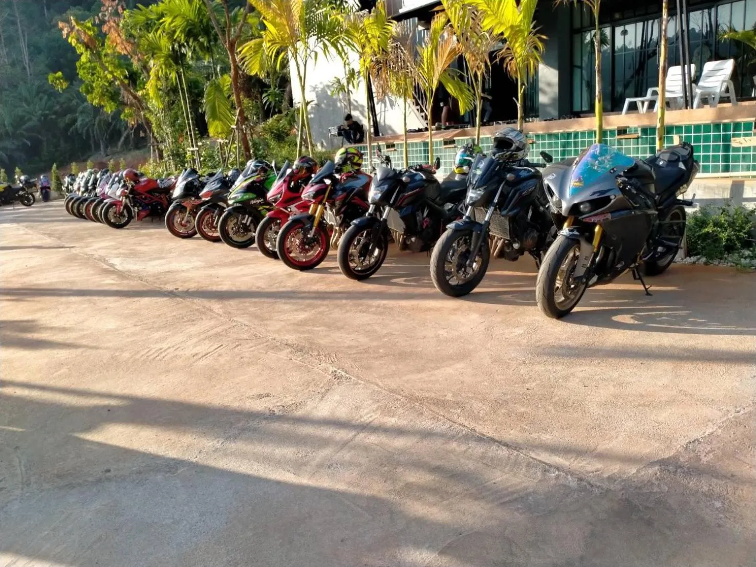 Patio in Aonang Oscar Pool Villas - Free Shuttle to Aonang Beach -shared pool - private pool