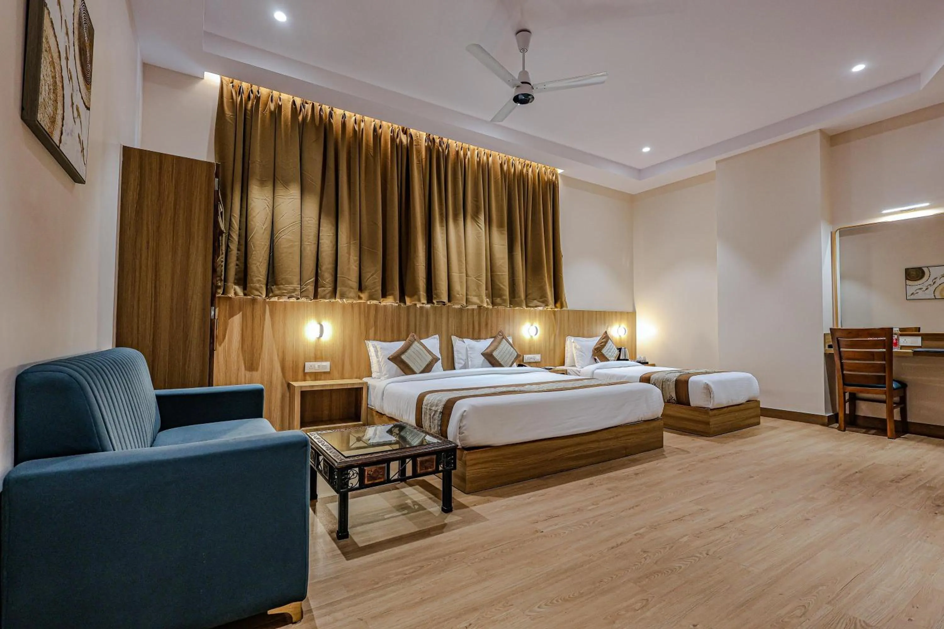 Bed in Hotel Alfa Suites