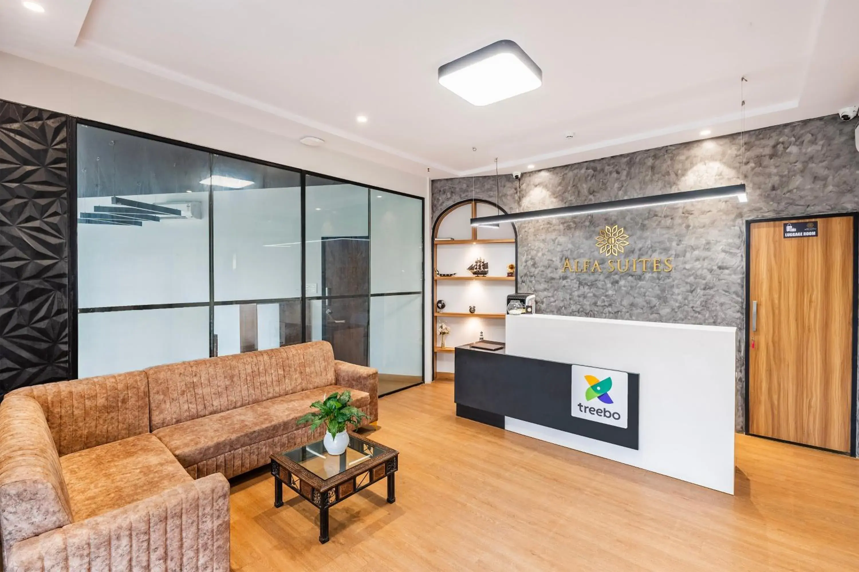 Lobby or reception in Treebo Alfa Suites Lobby or reception in Treebo Alfa Suites