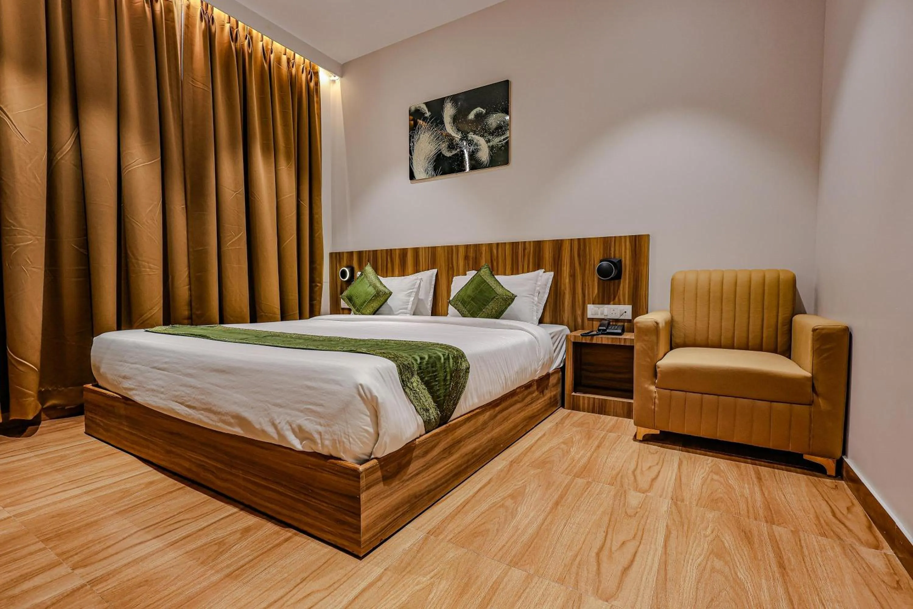 Bed in Hotel Alfa Suites