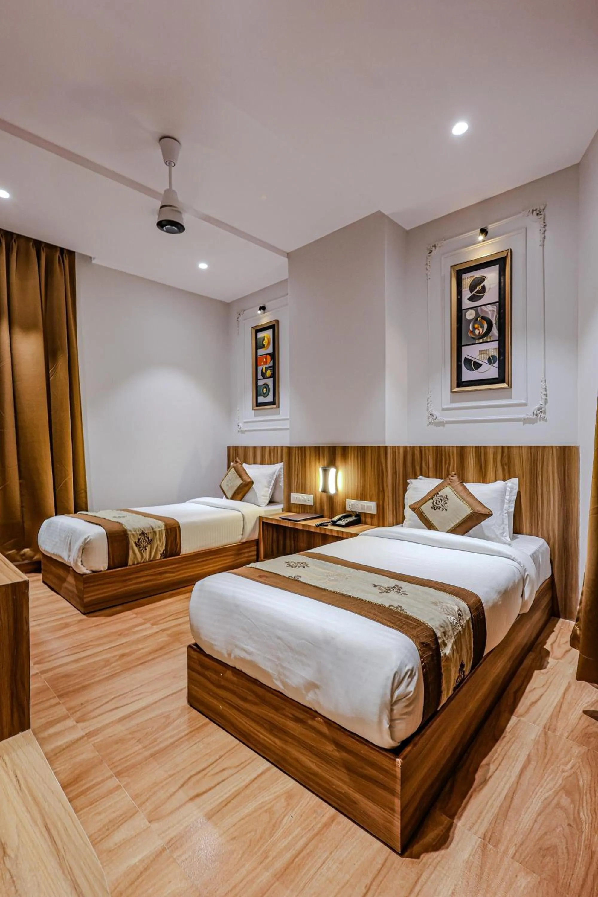 Bed in Hotel Alfa Suites