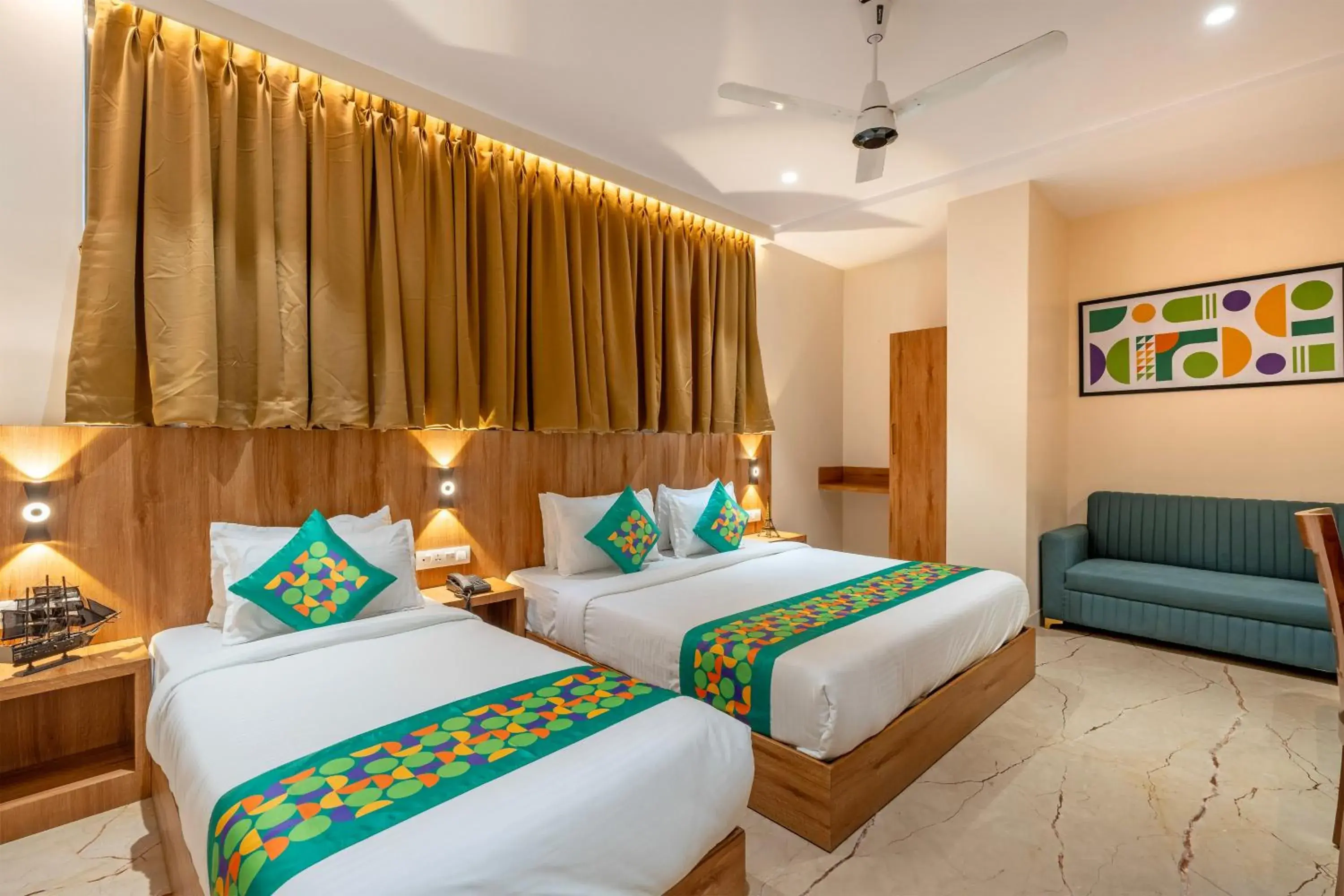 Bedroom, Bed in Treebo Alfa Suites Bedroom, Bed in Treebo Alfa Suites