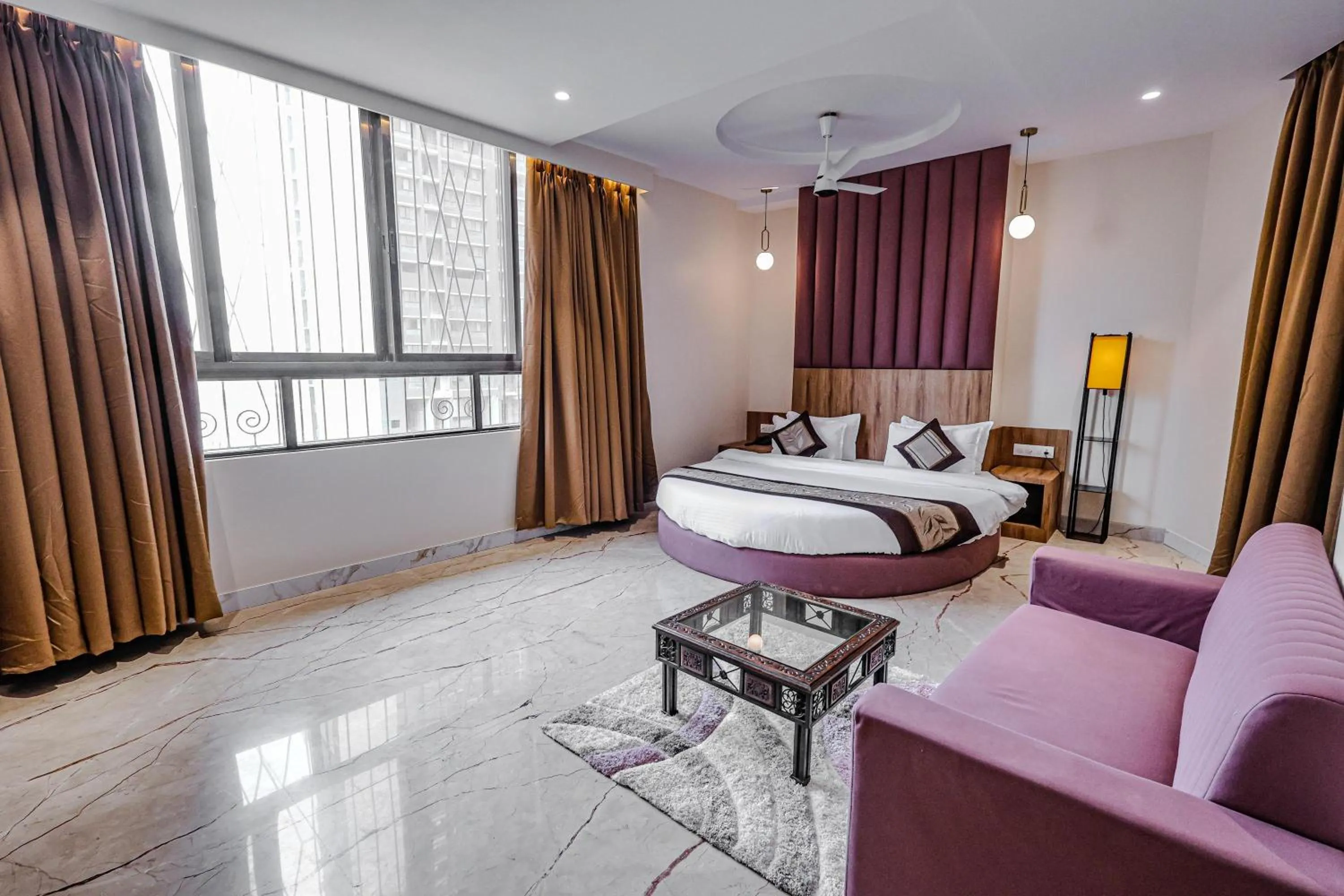 Bed in Hotel Alfa Suites