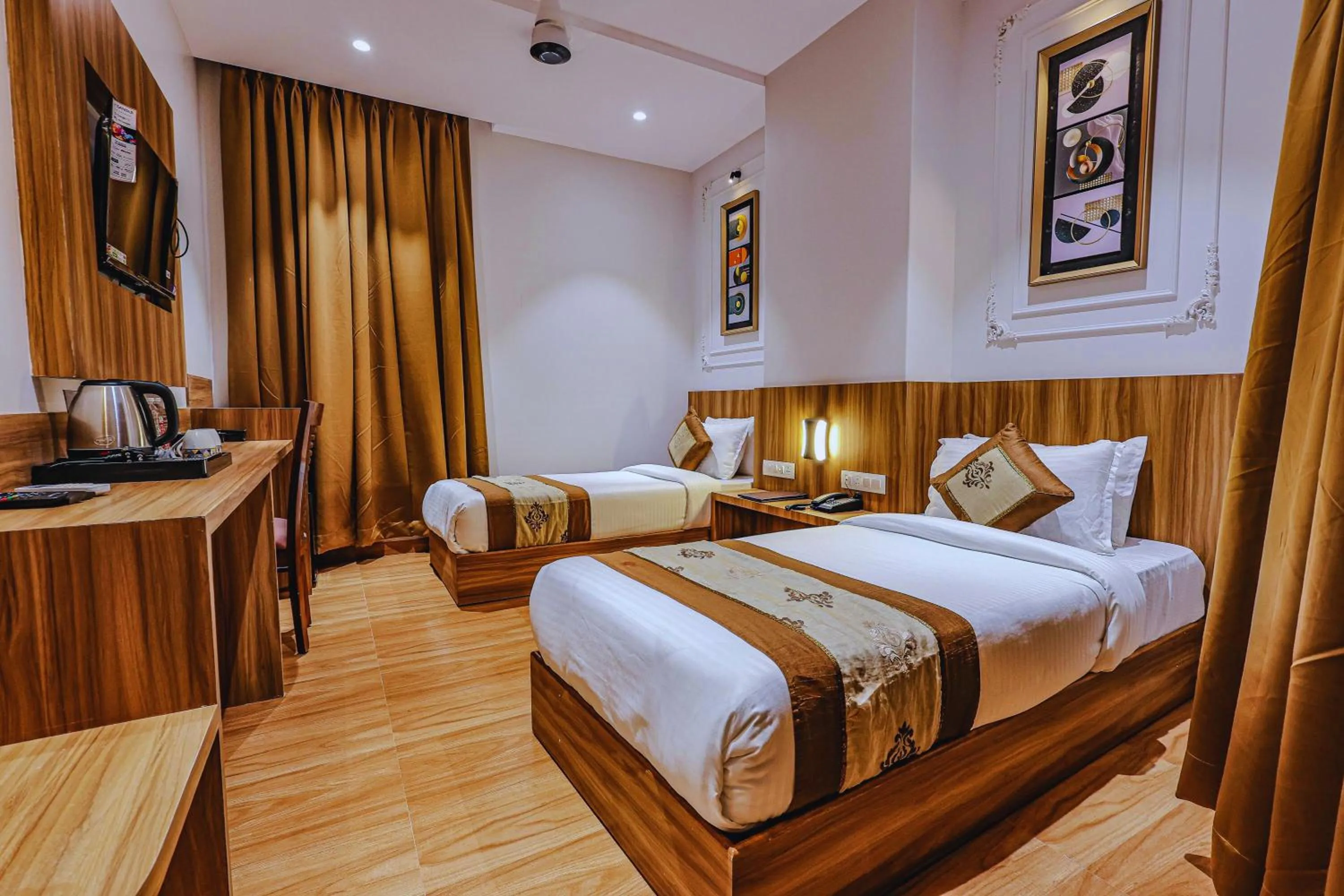 Bed in Hotel Alfa Suites