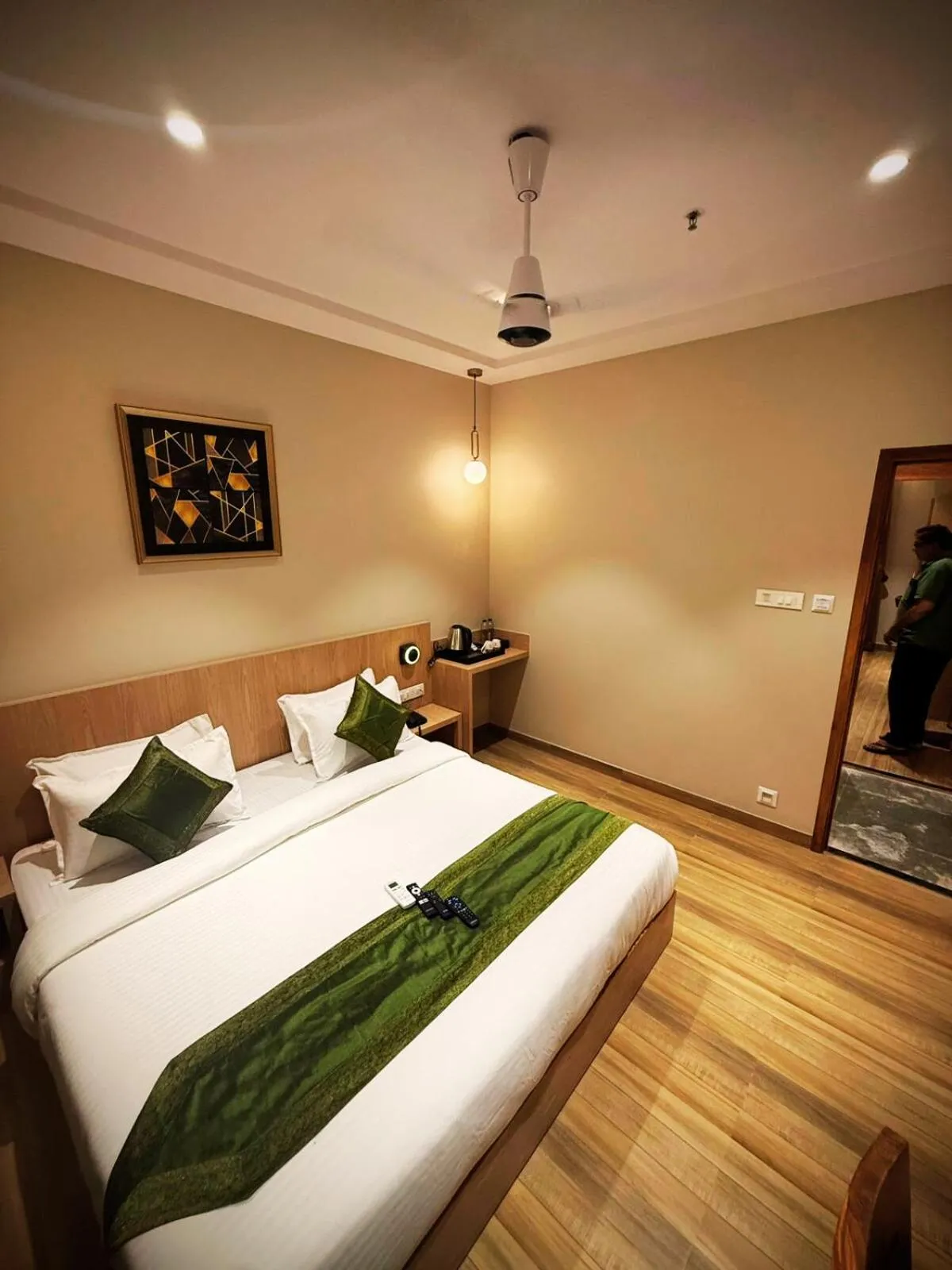 Bed in Hotel Alfa Suites