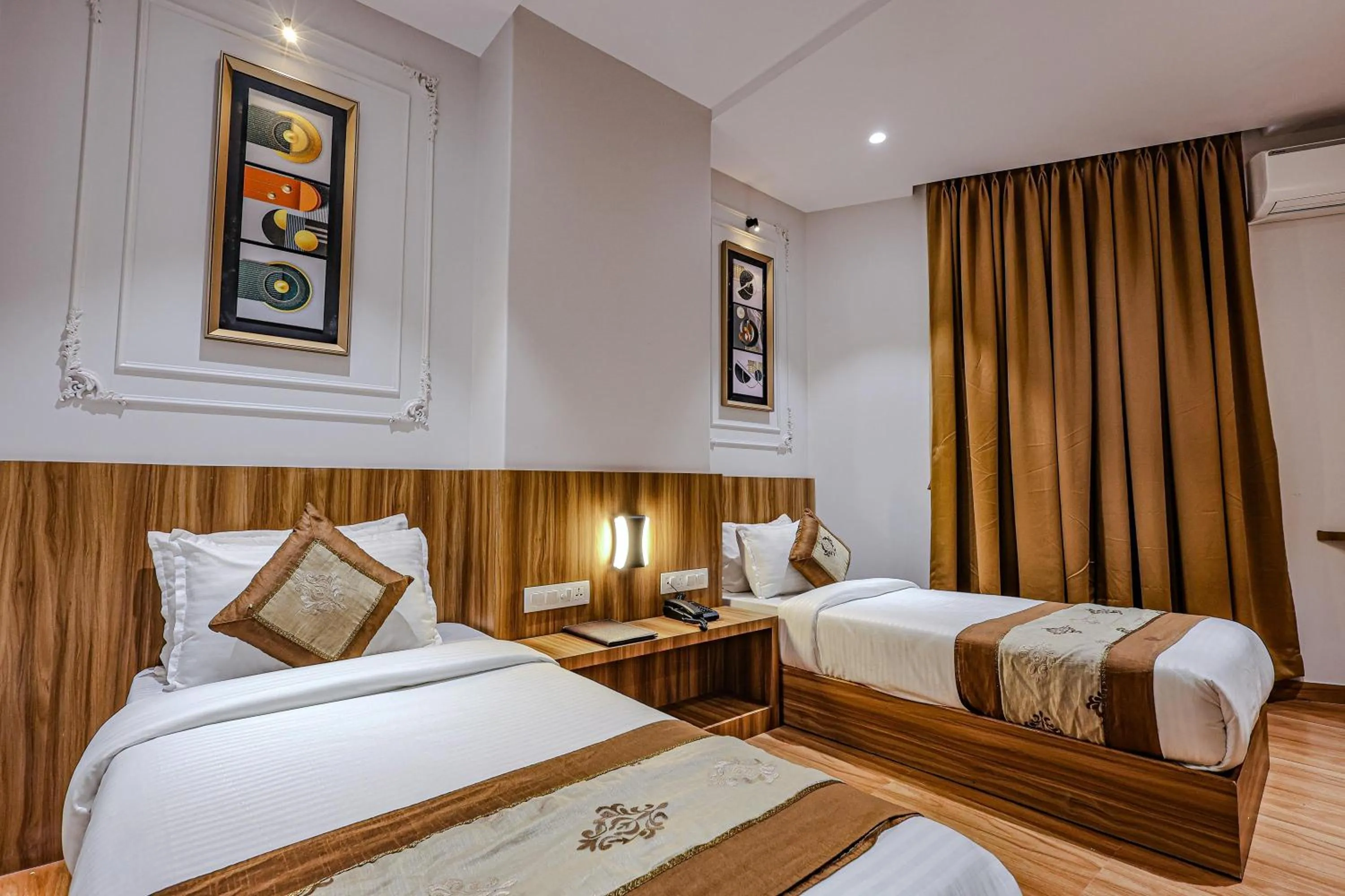 Bed in Hotel Alfa Suites