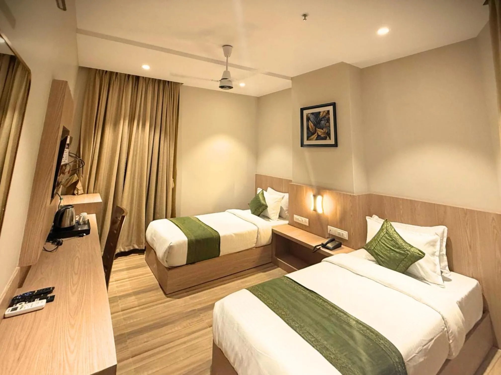 Bed in Hotel Alfa Suites