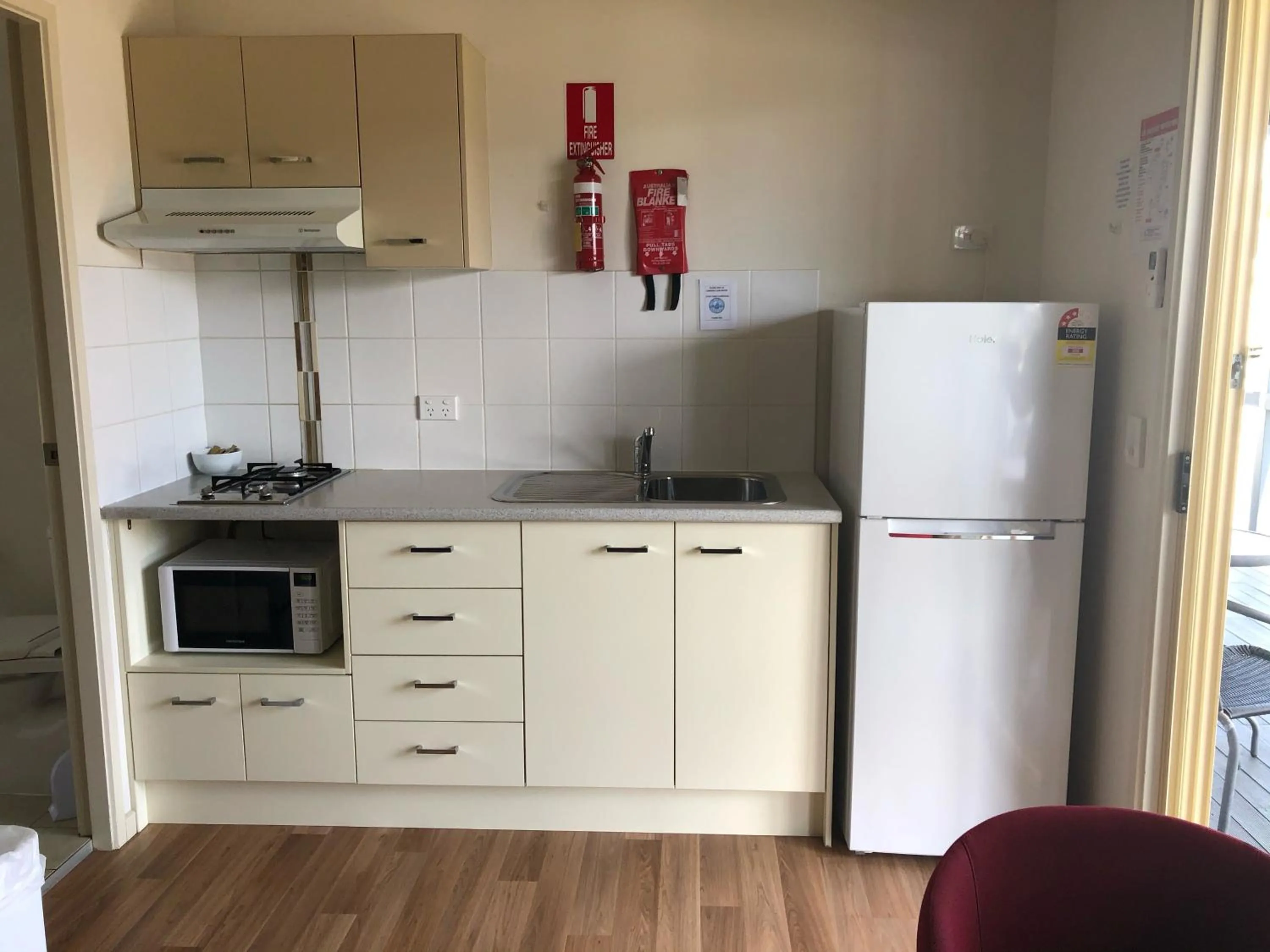 Kitchen or kitchenette in Australian Motor Home Tourist Park Twelve Mile Creek