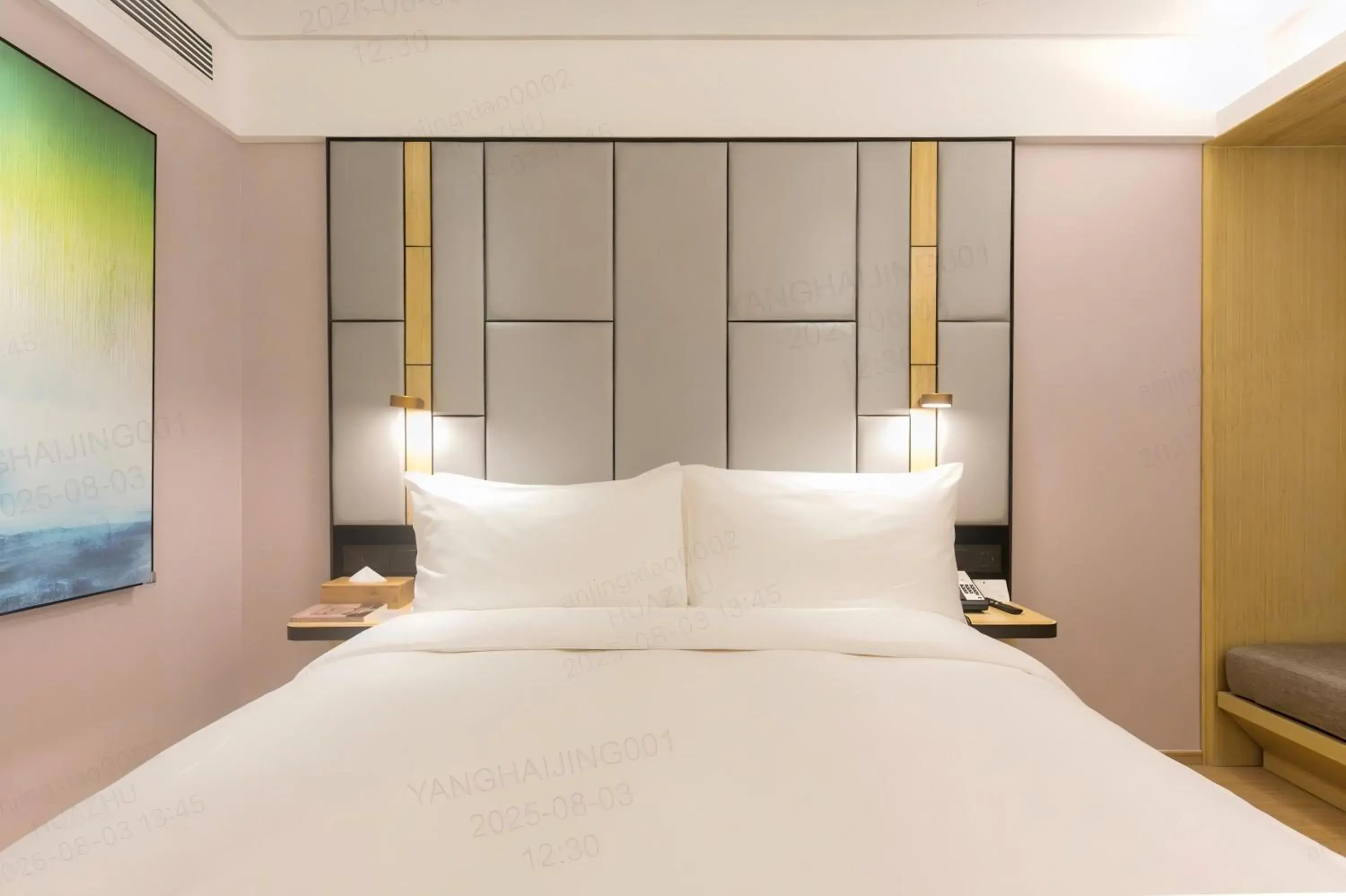 Bed in JI Hotel Beijing Shangdi Anningzhuang Bed in JI Hotel Beijing Shangdi Anningzhuang