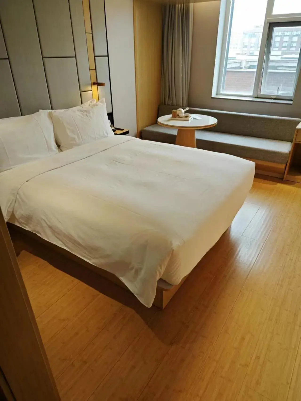 Bed in JI Hotel Beijing Shangdi Anningzhuang Bed in JI Hotel Beijing Shangdi Anningzhuang