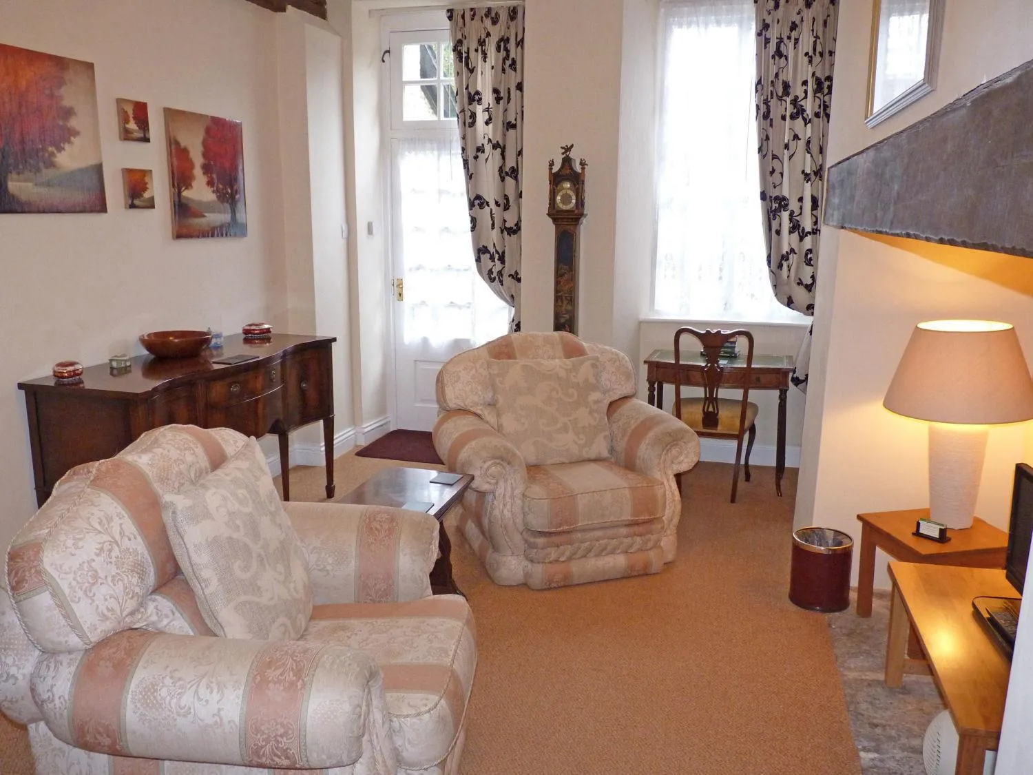 Seating area in Town Mills