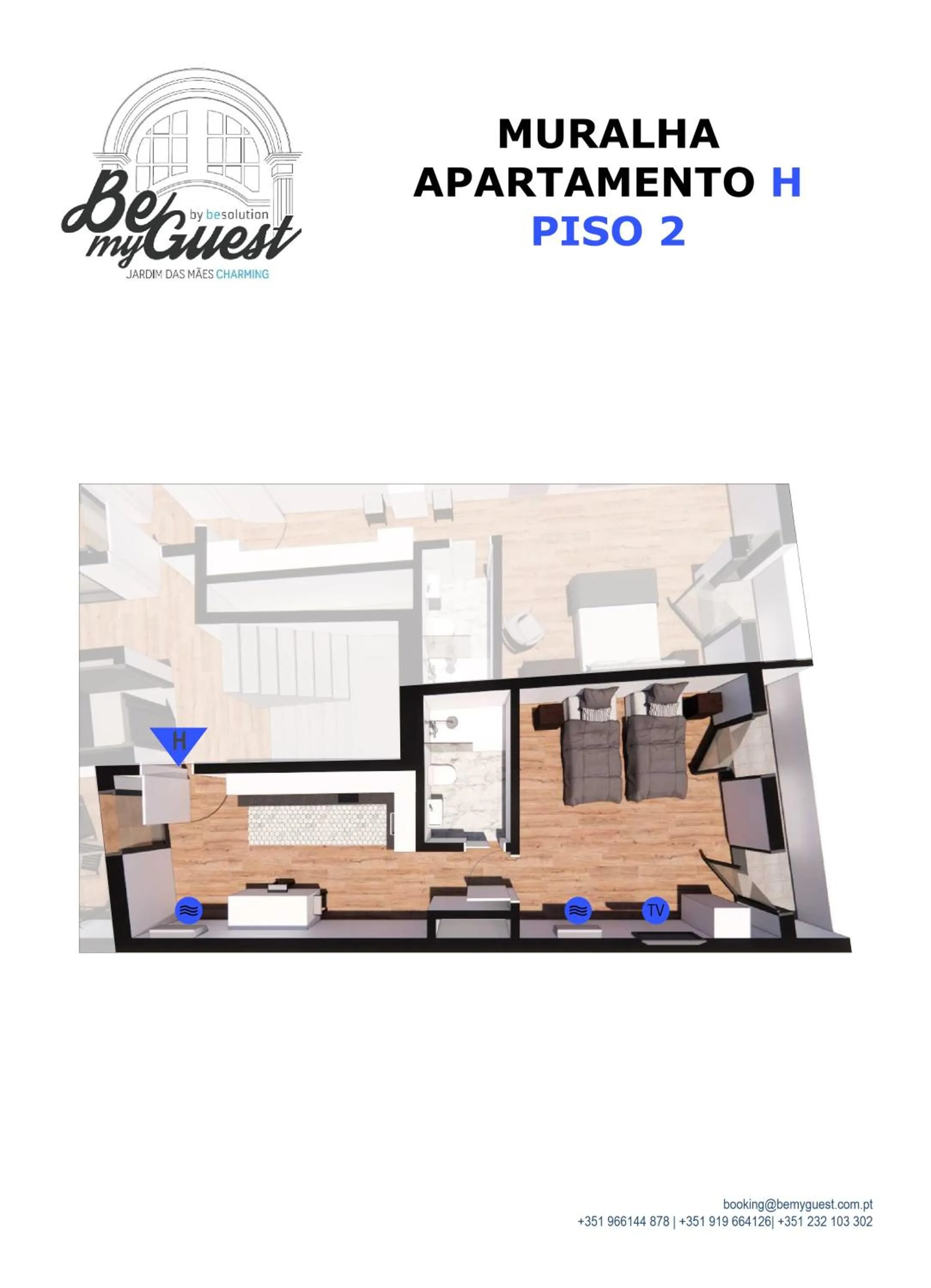 Floor plan in Bemyguest - Loft Guest House Jardim das Mães Charming
