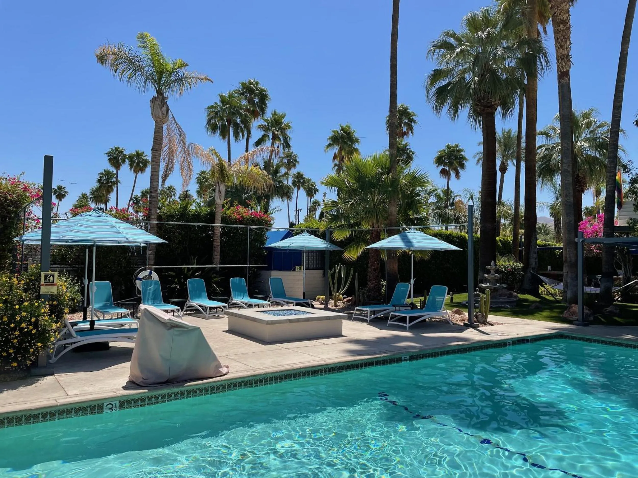 Pool view in Desert Paradise - A Men's Clothing Optional Resort
