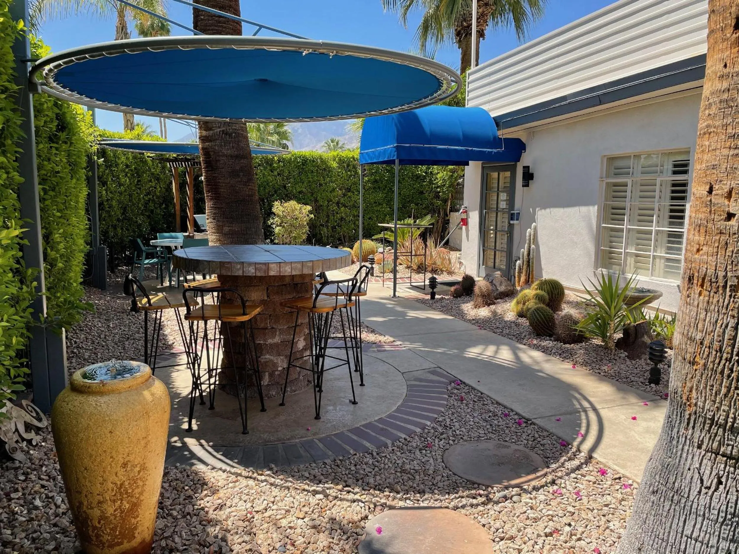 Patio in Desert Paradise - A Men's Clothing Optional Resort