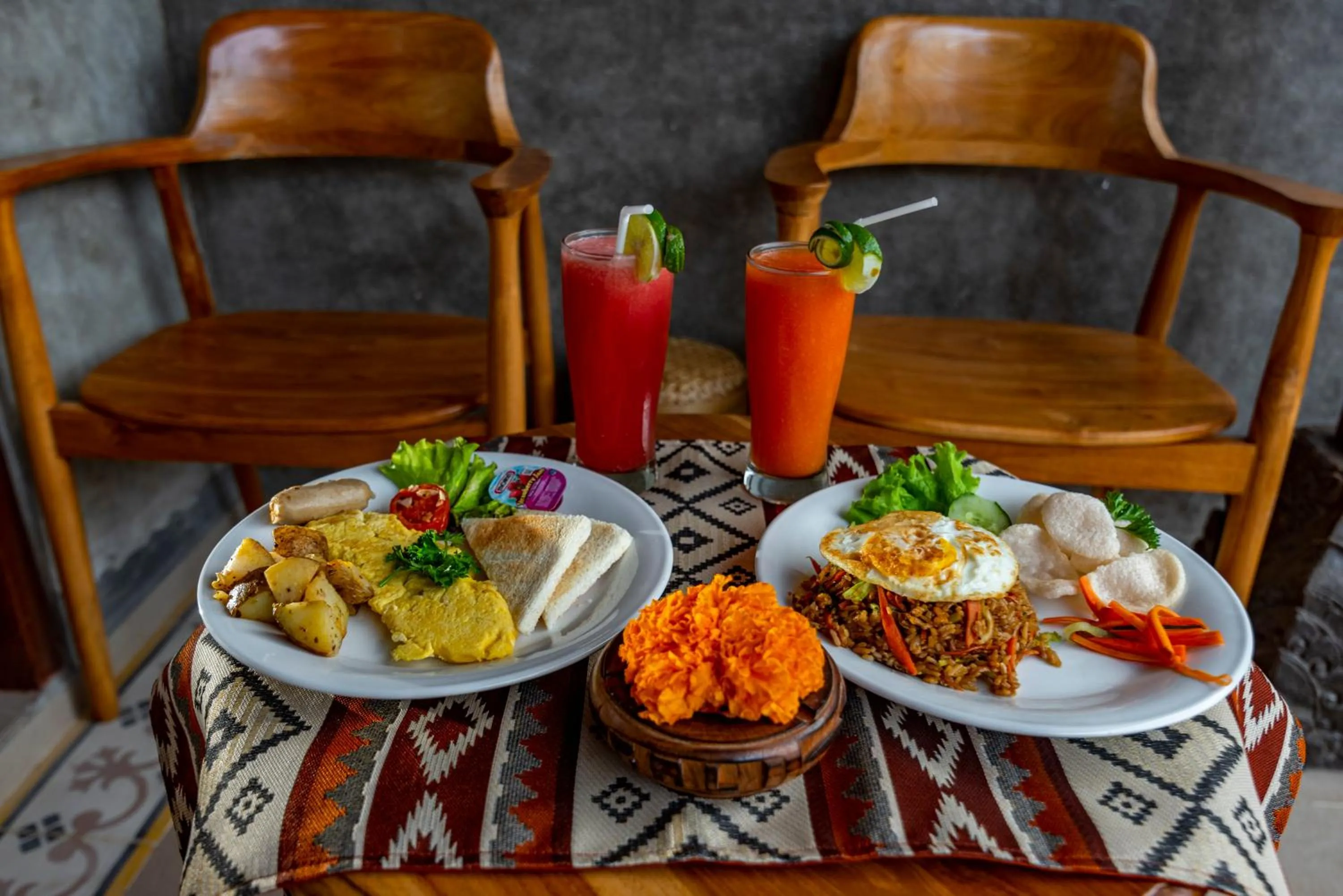 Breakfast in Shankara Villa Ubud by Dhananjaya Hospitality