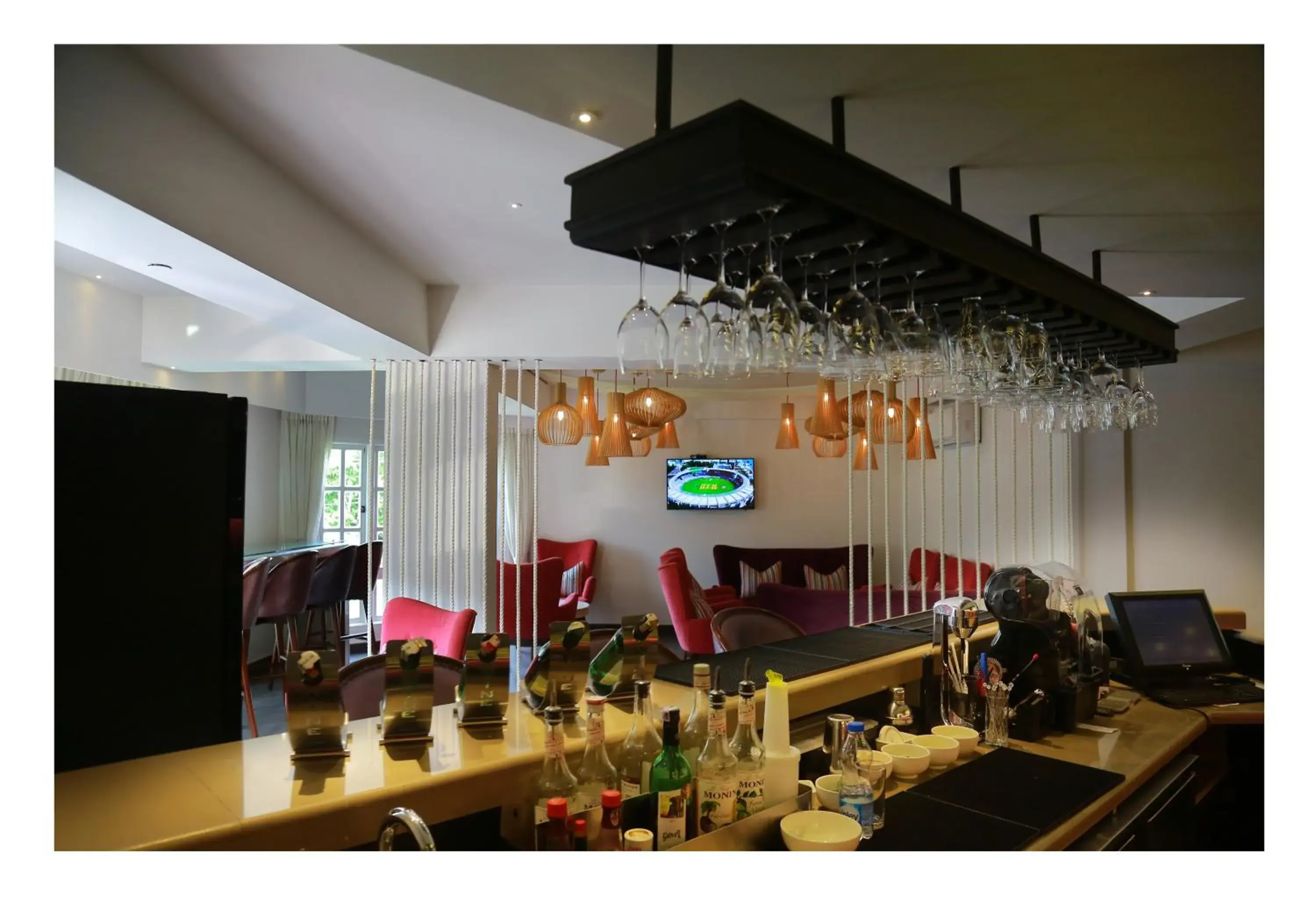 Lounge or bar in Fragrant Nature Kochi - A Five star Classified Hotel Lounge or bar in Fragrant Nature Kochi - A Five star Classified Hotel