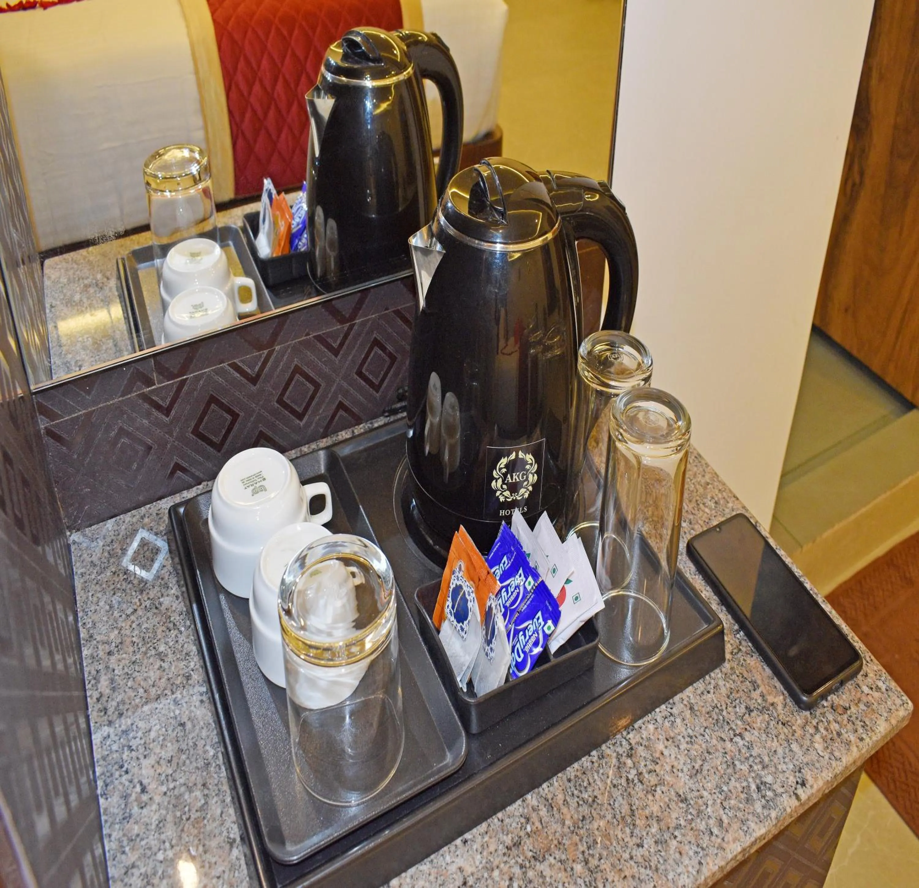Coffee/tea facilities in A K G Hotel