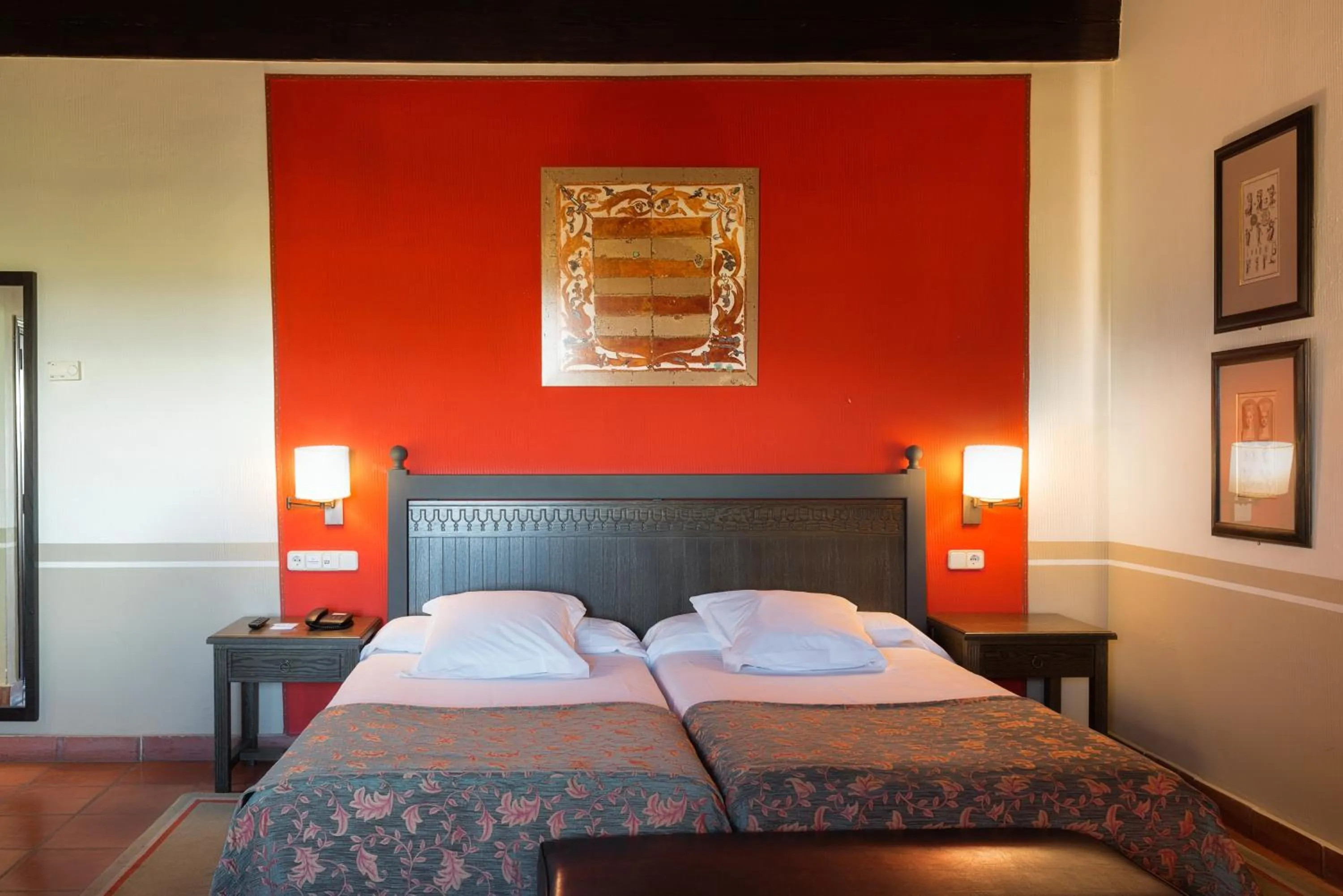 Bed in Parador de Oropesa