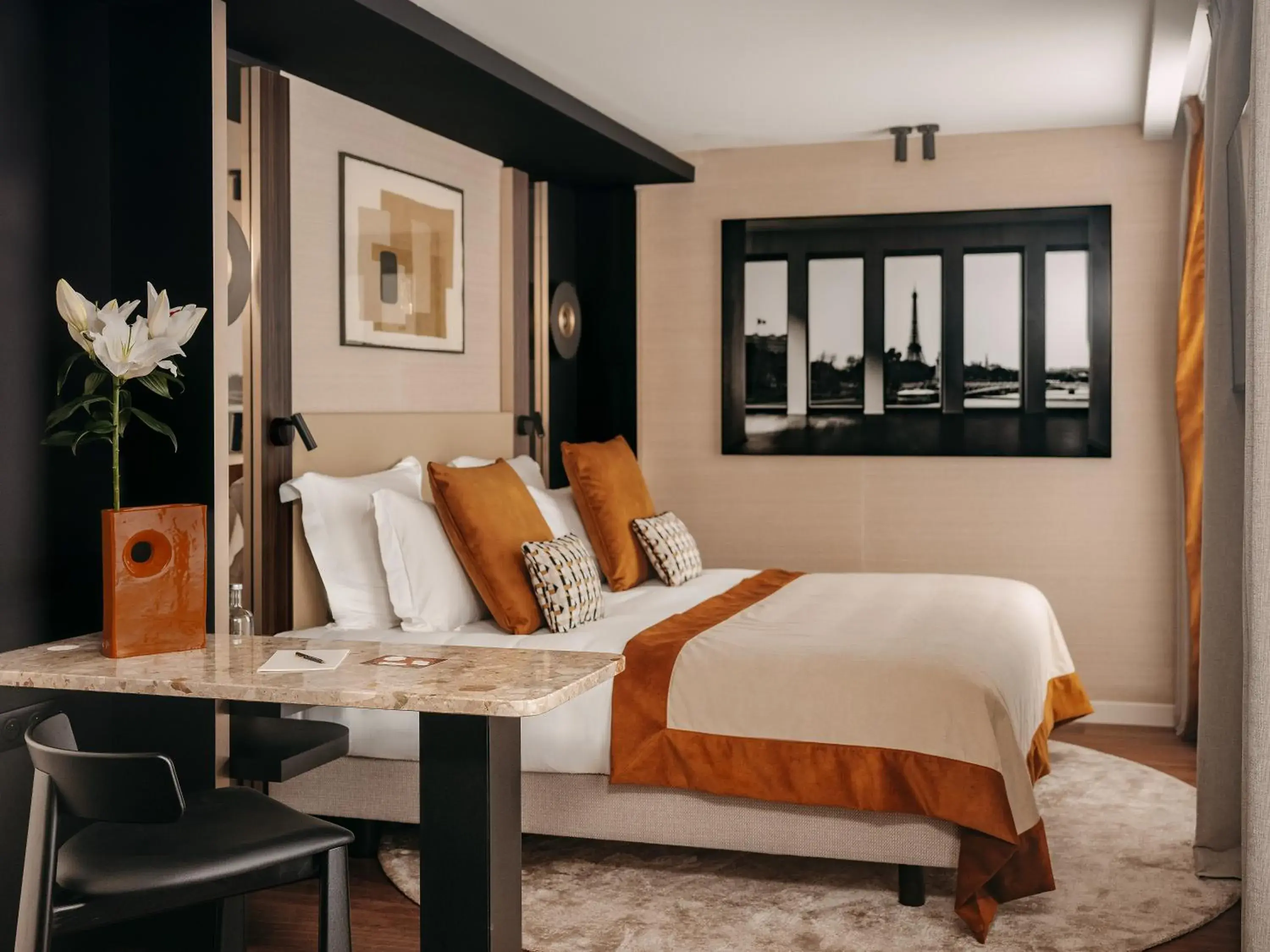 Bed in Hôtel Barnett Paris Bed in Hôtel Barnett Paris