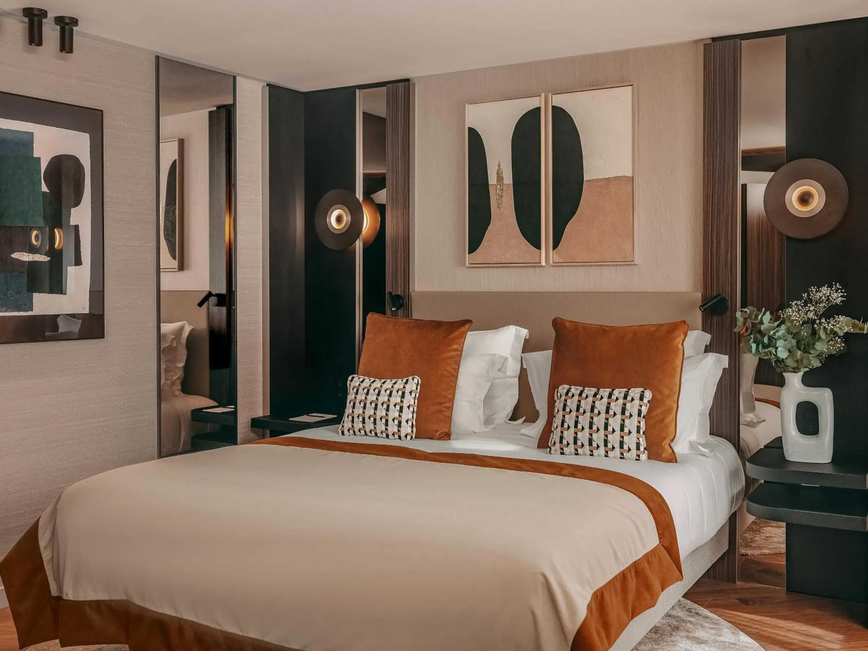 Bed in Hôtel Barnett Paris Bed in Hôtel Barnett Paris