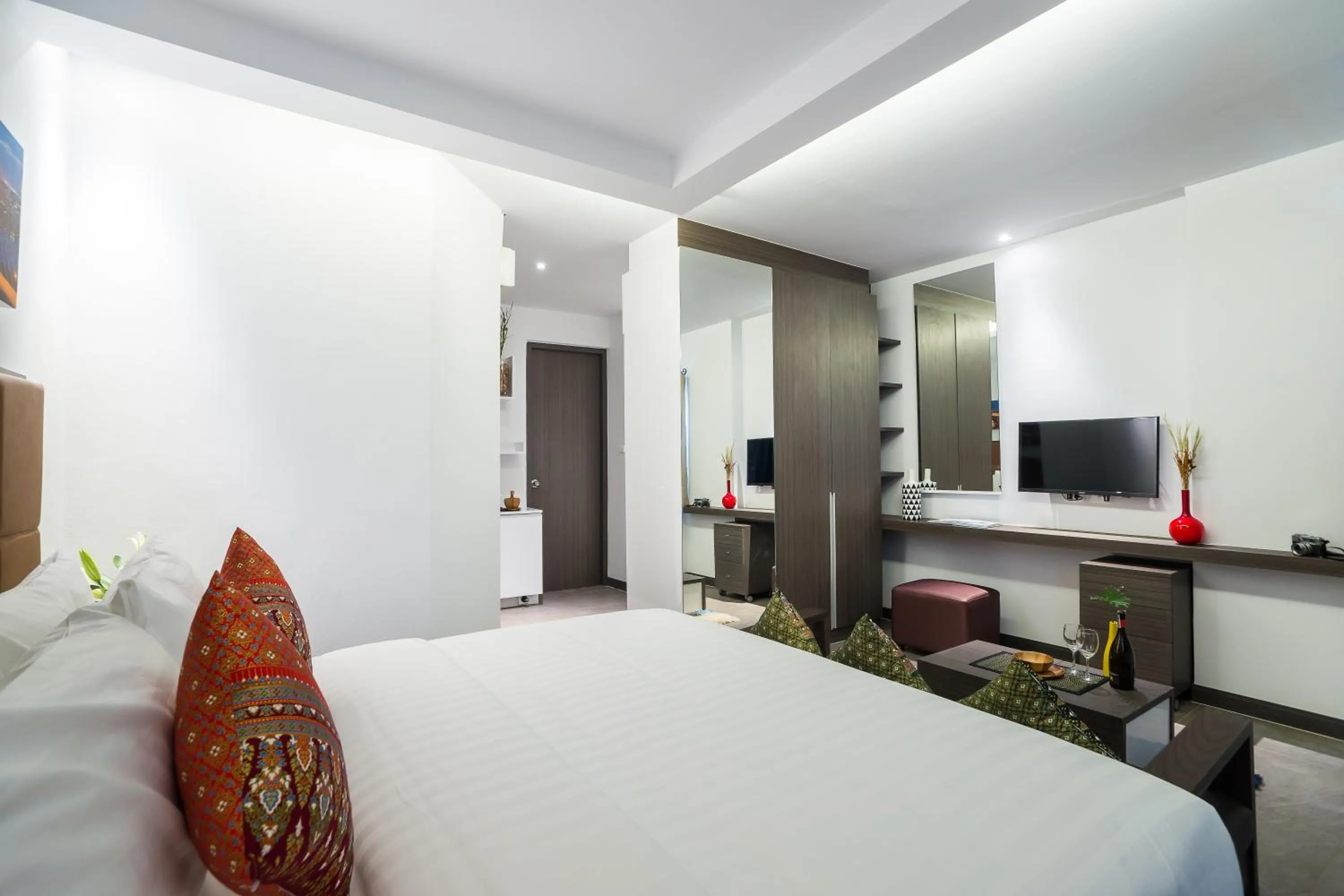 Bedroom, Bed in Aim House Bangkok No Parking