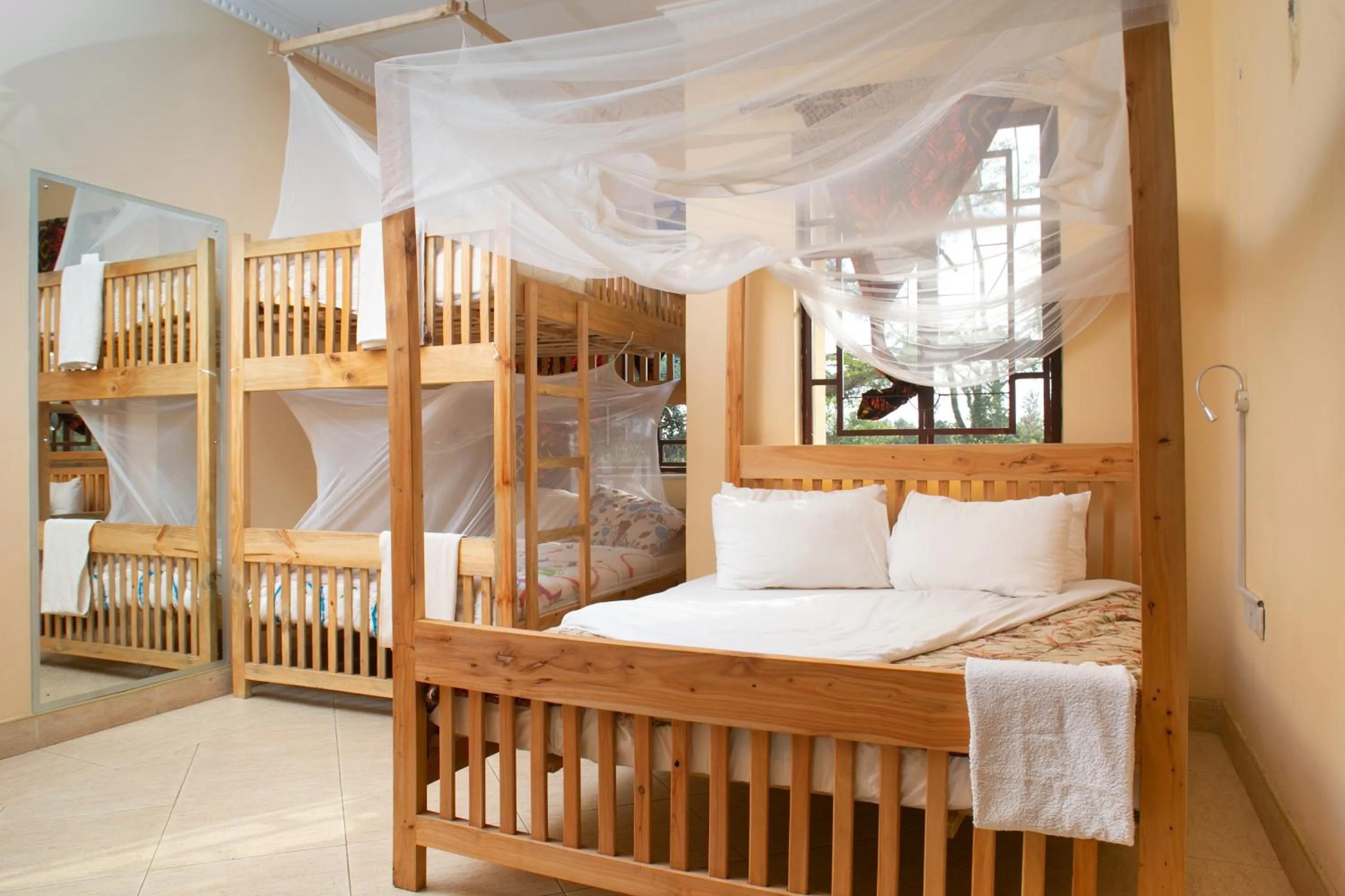 Bed in White House of Tanzania