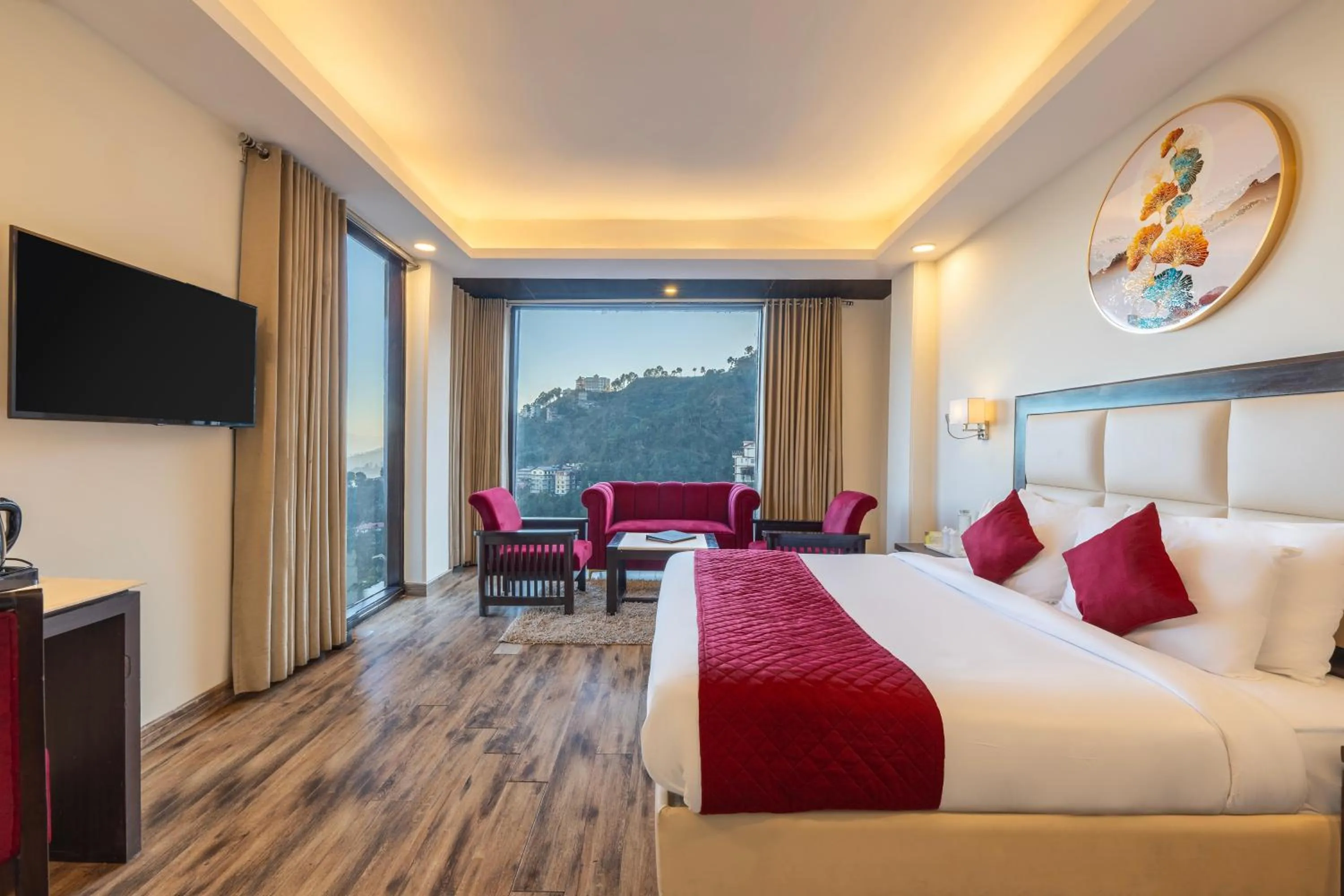 Bed in Snow Valley Resorts Shimla