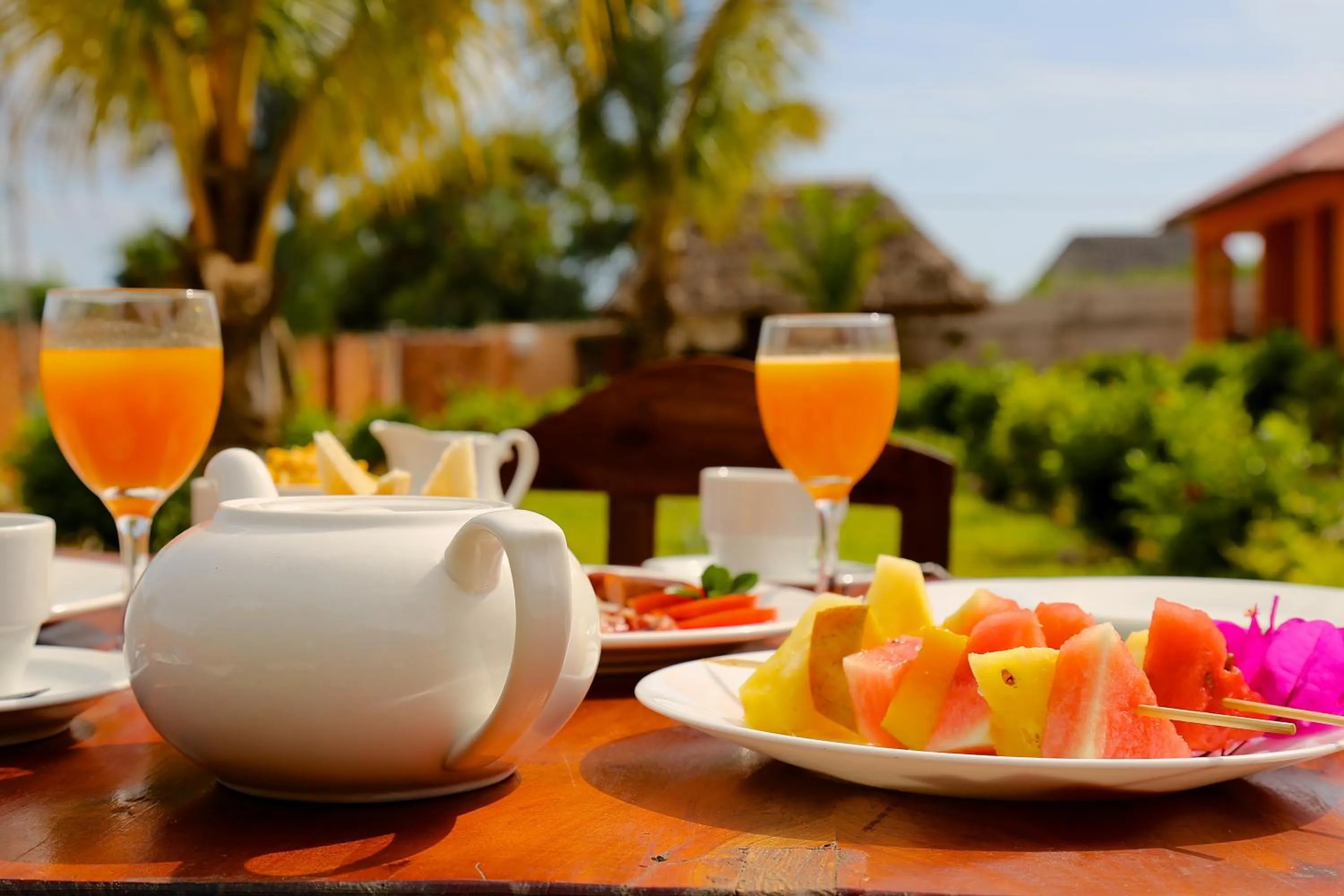 Food and drinks in Kigwedeni Villas