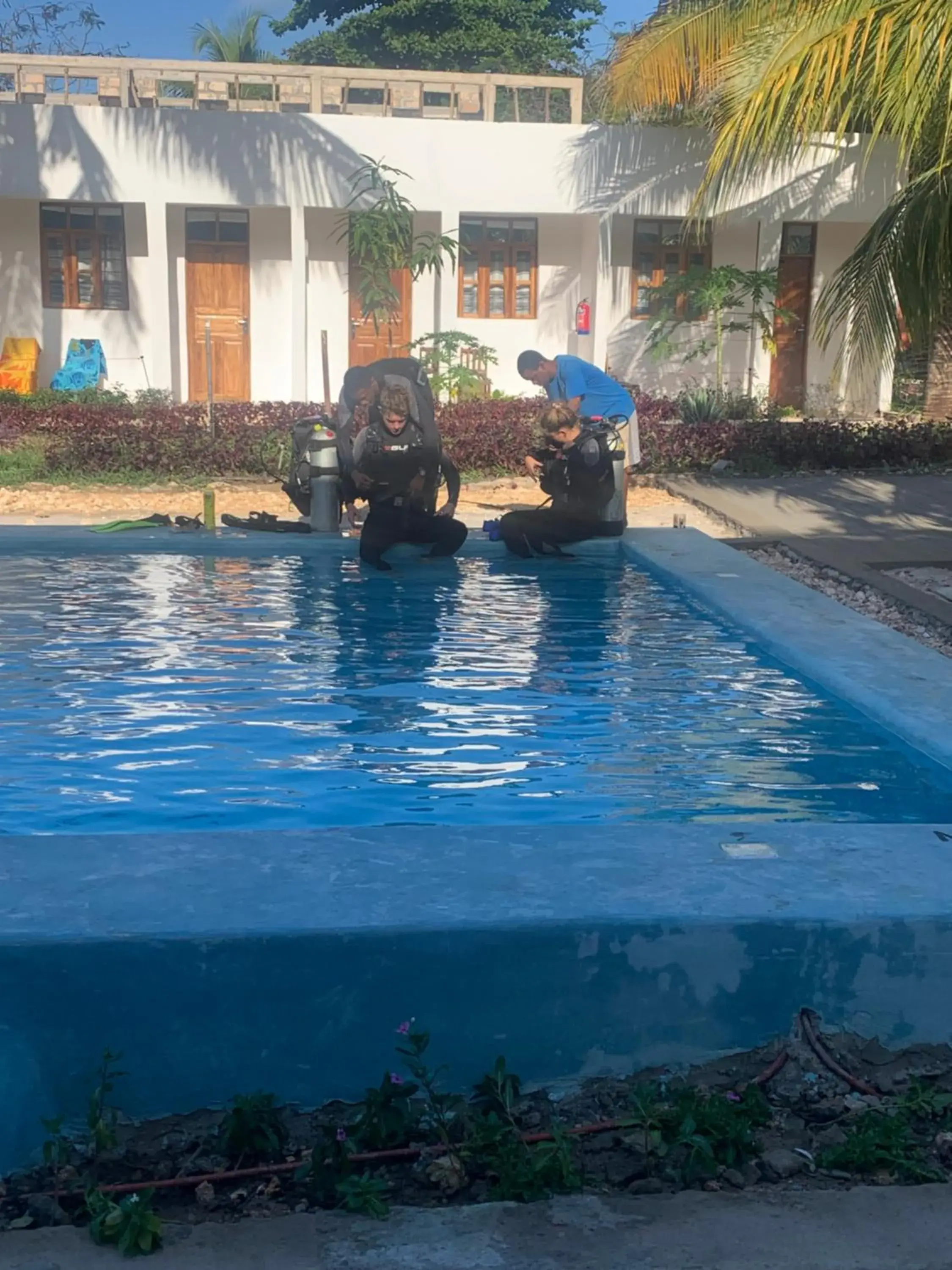 Swimming pool in Kigwedeni Villas Swimming pool in Kigwedeni Villas