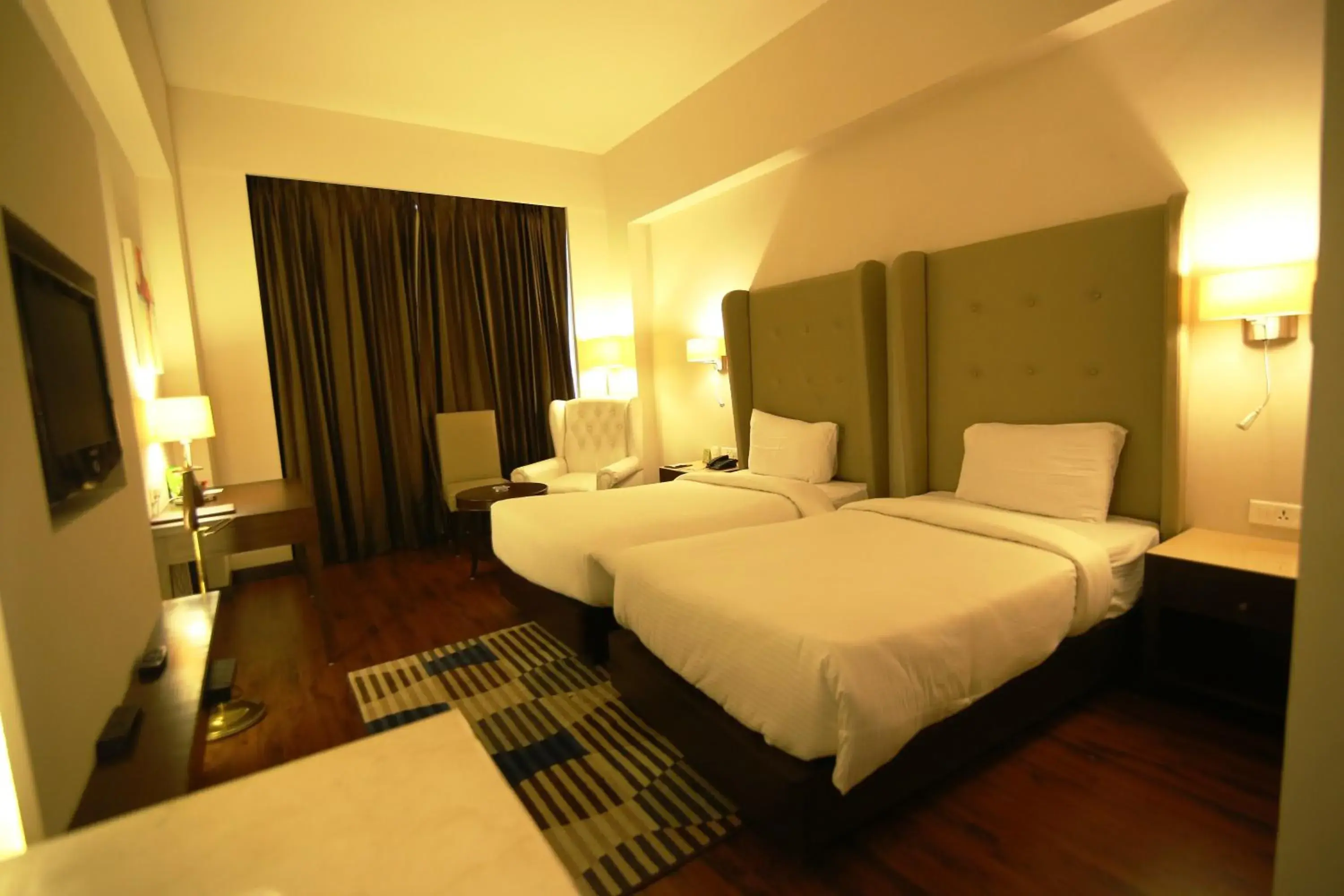 Living room, Bed in Hotel President Living room, Bed in Hotel President