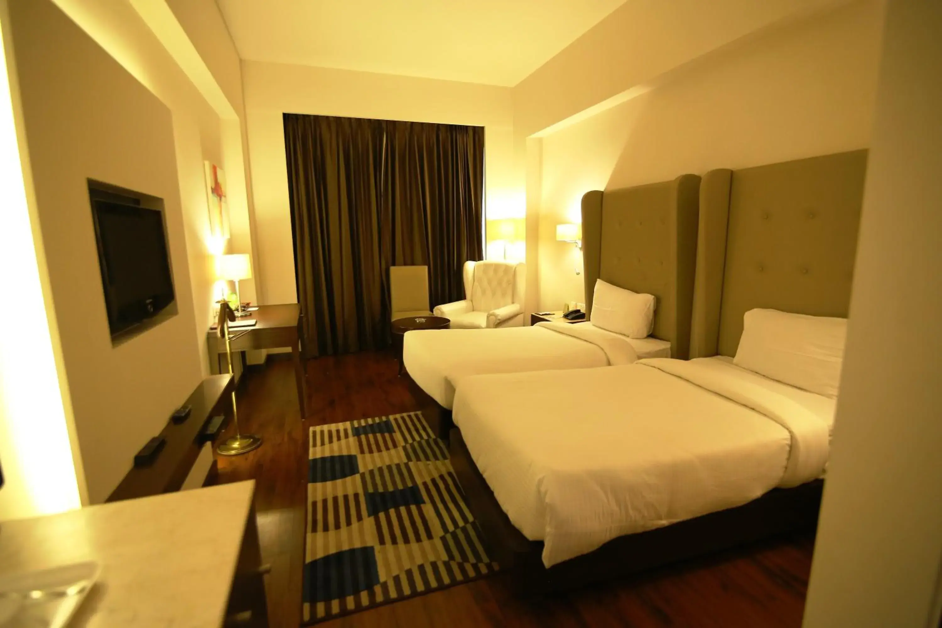 Living room, Bed in Hotel President Living room, Bed in Hotel President