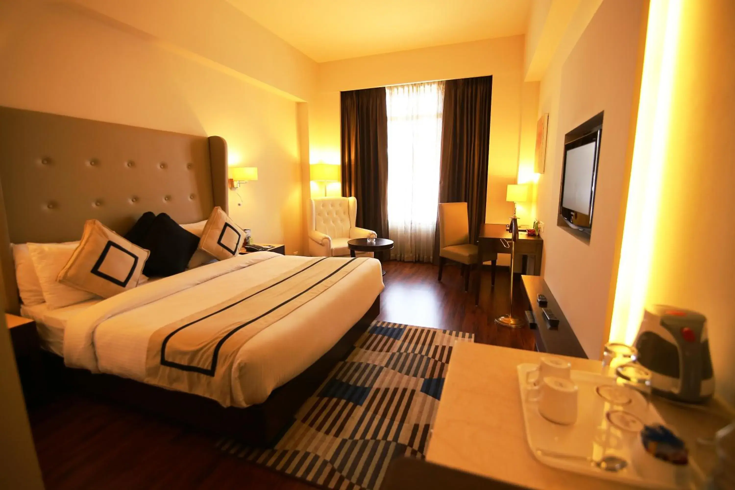 Living room, Bed in Hotel President Living room, Bed in Hotel President