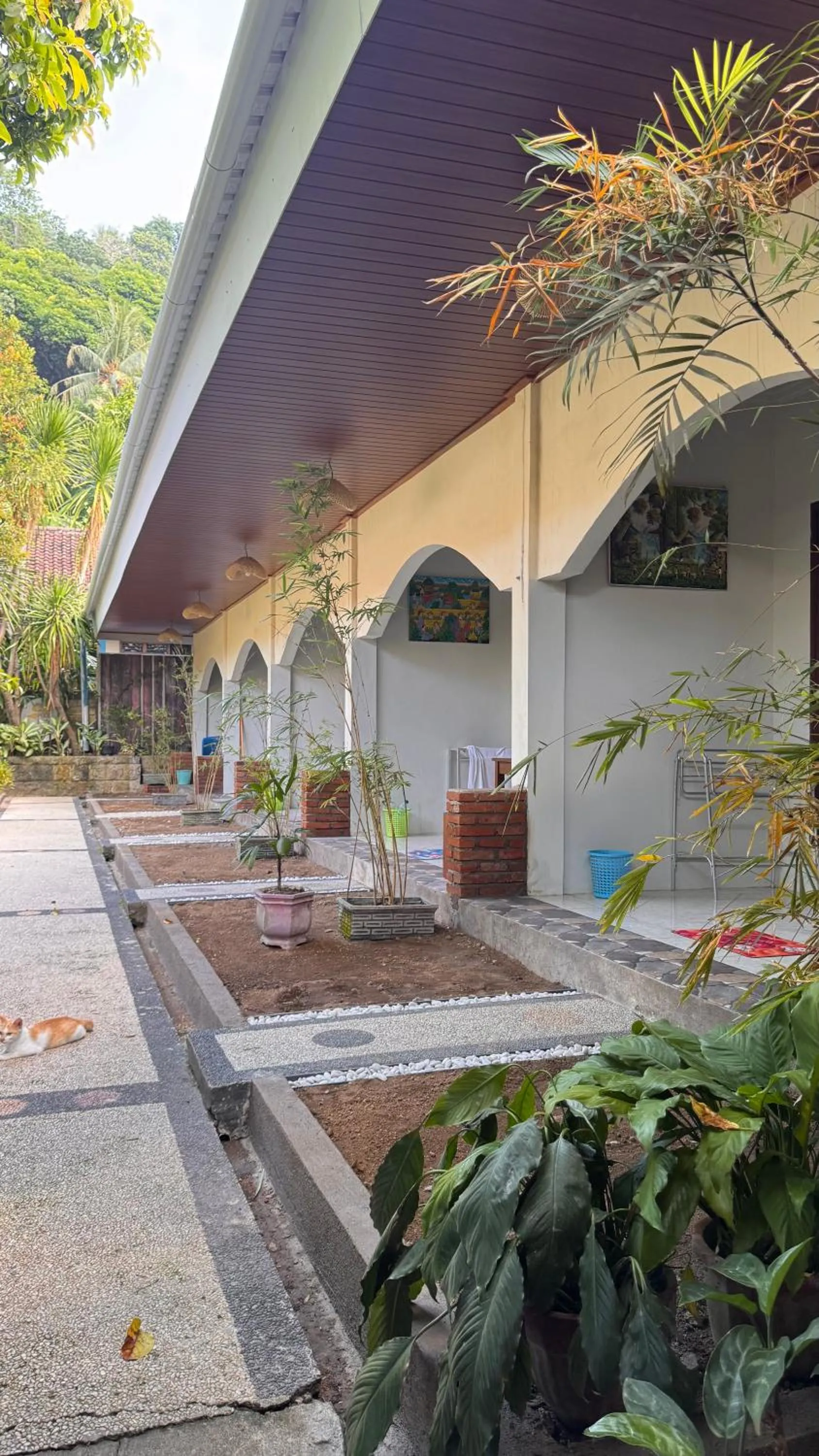 Garden view in Senggigi Cottages Lombok