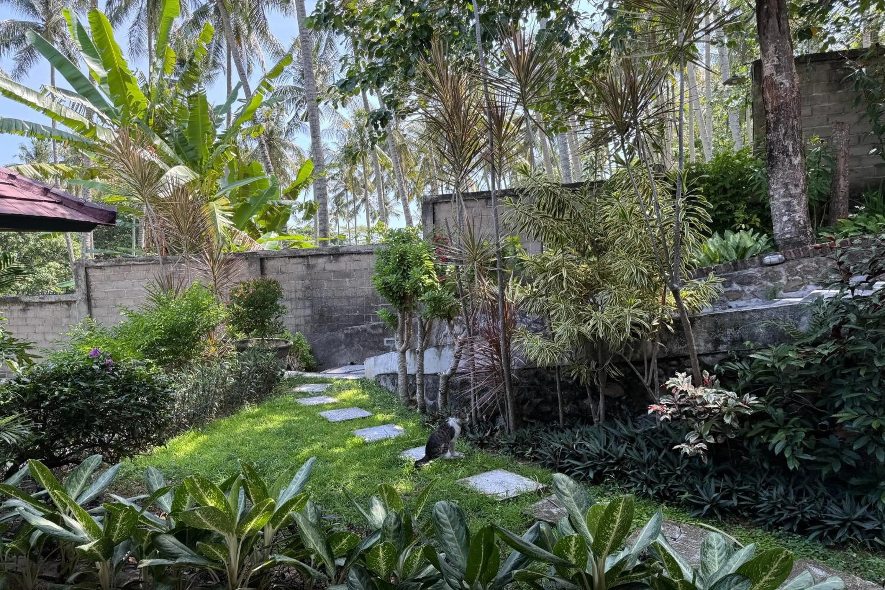 Garden view in Senggigi Cottages Lombok