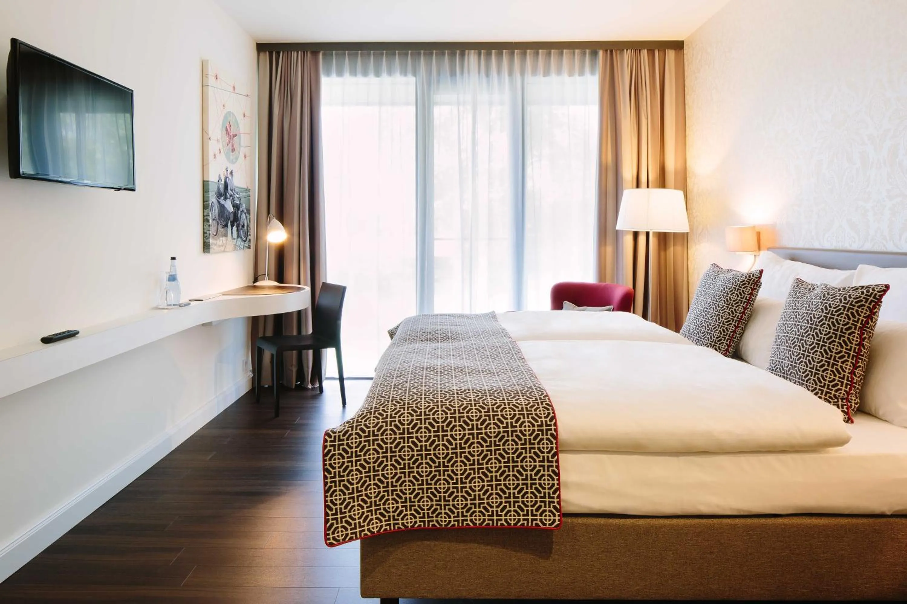 Bedroom, Bed in Chester Hotel Heidelberg