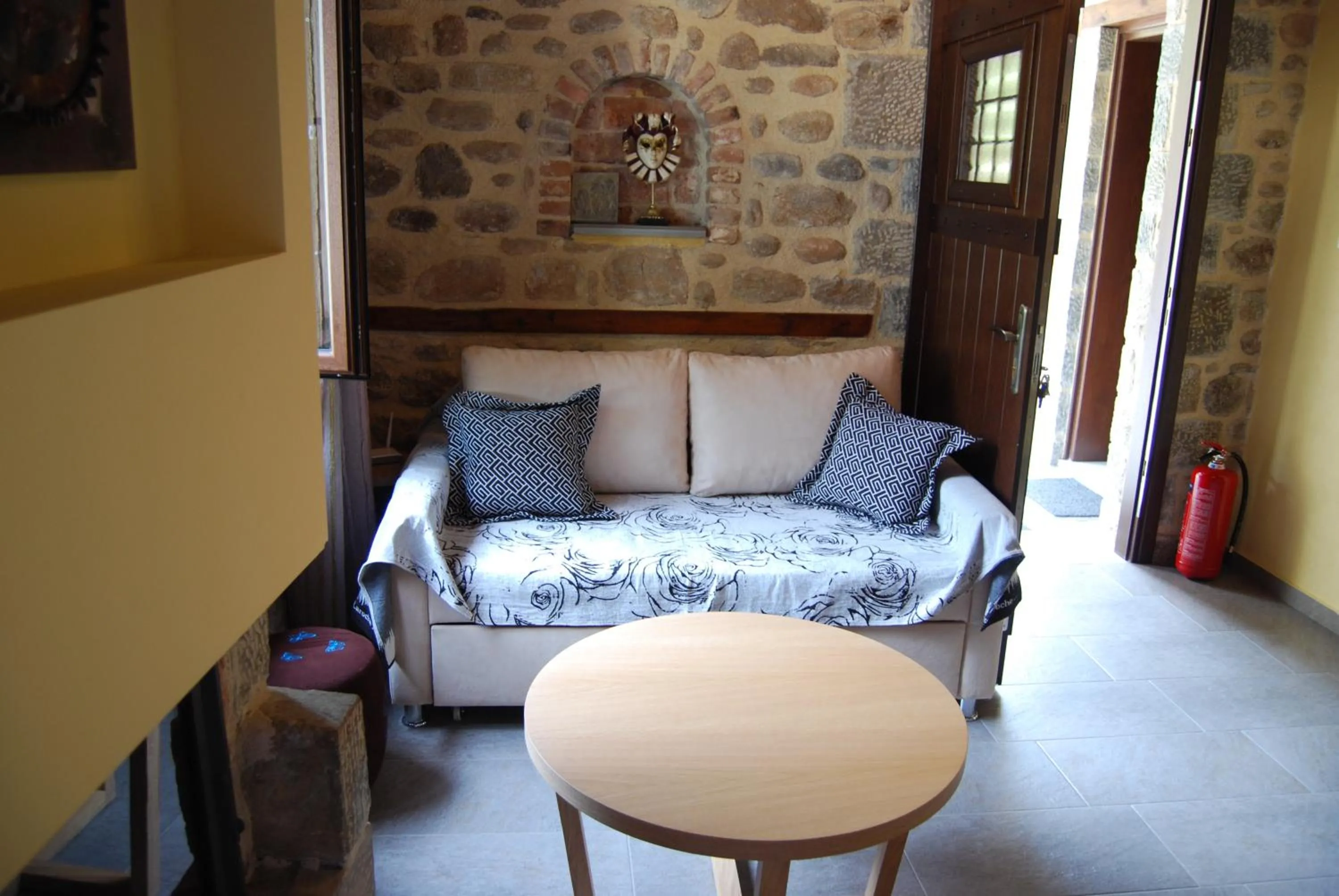 Seating area in Pyrgos Adrachti