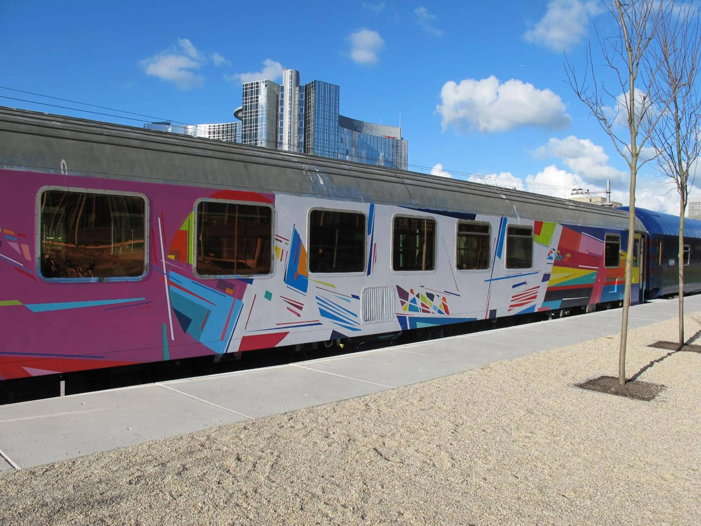 Property building in Train Lodge Amsterdam