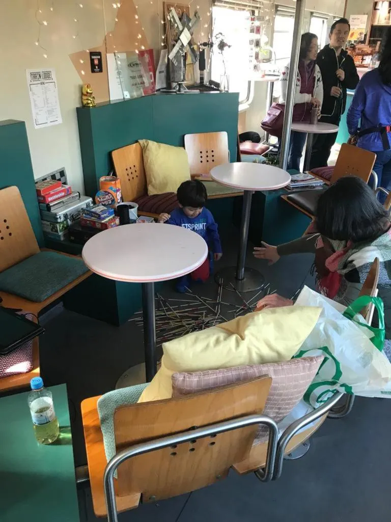 People in Train Lodge Amsterdam