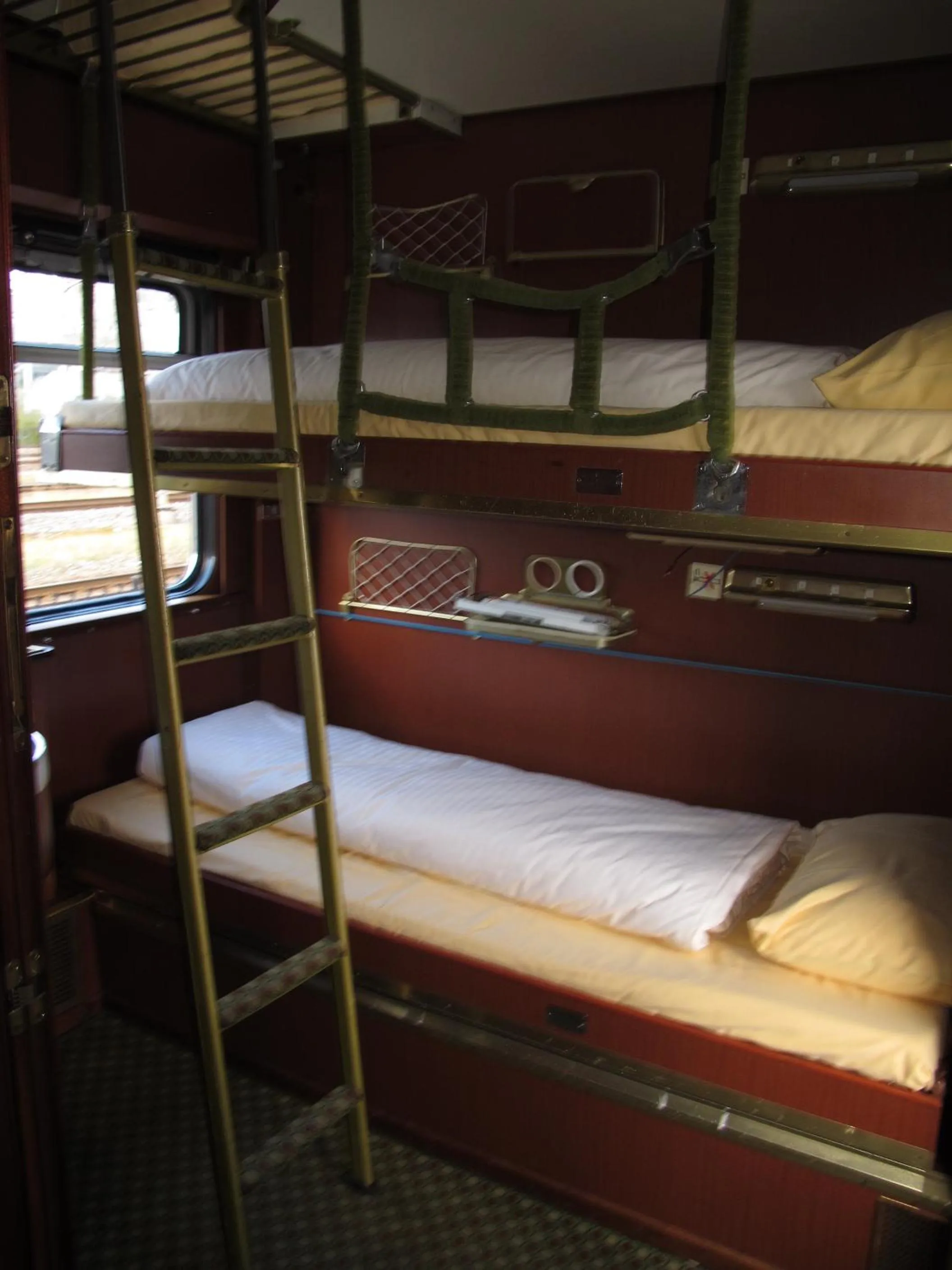 Bed in Train Lodge Amsterdam
