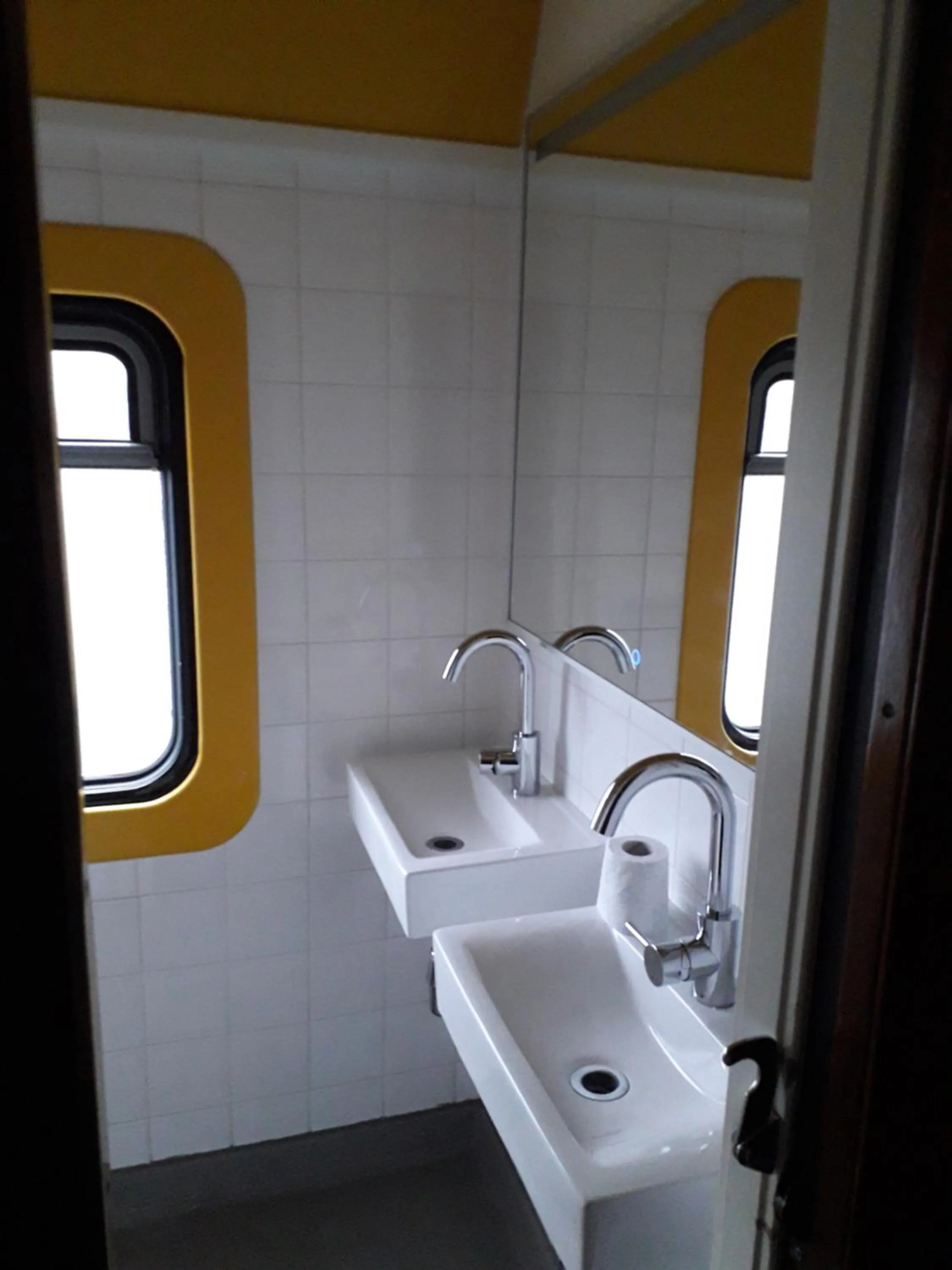 Bathroom in Train Lodge Amsterdam