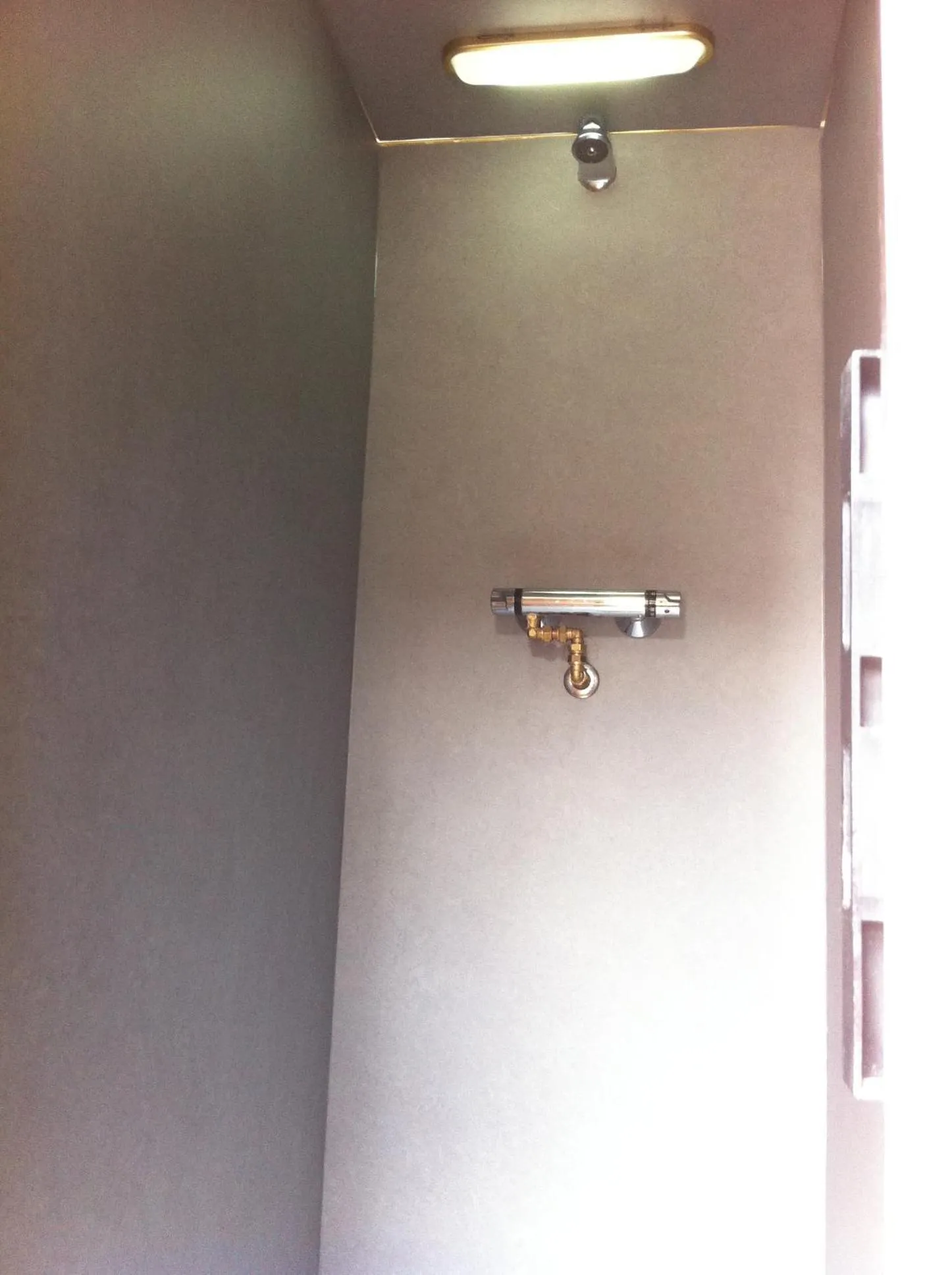 Shower in Train Lodge Amsterdam