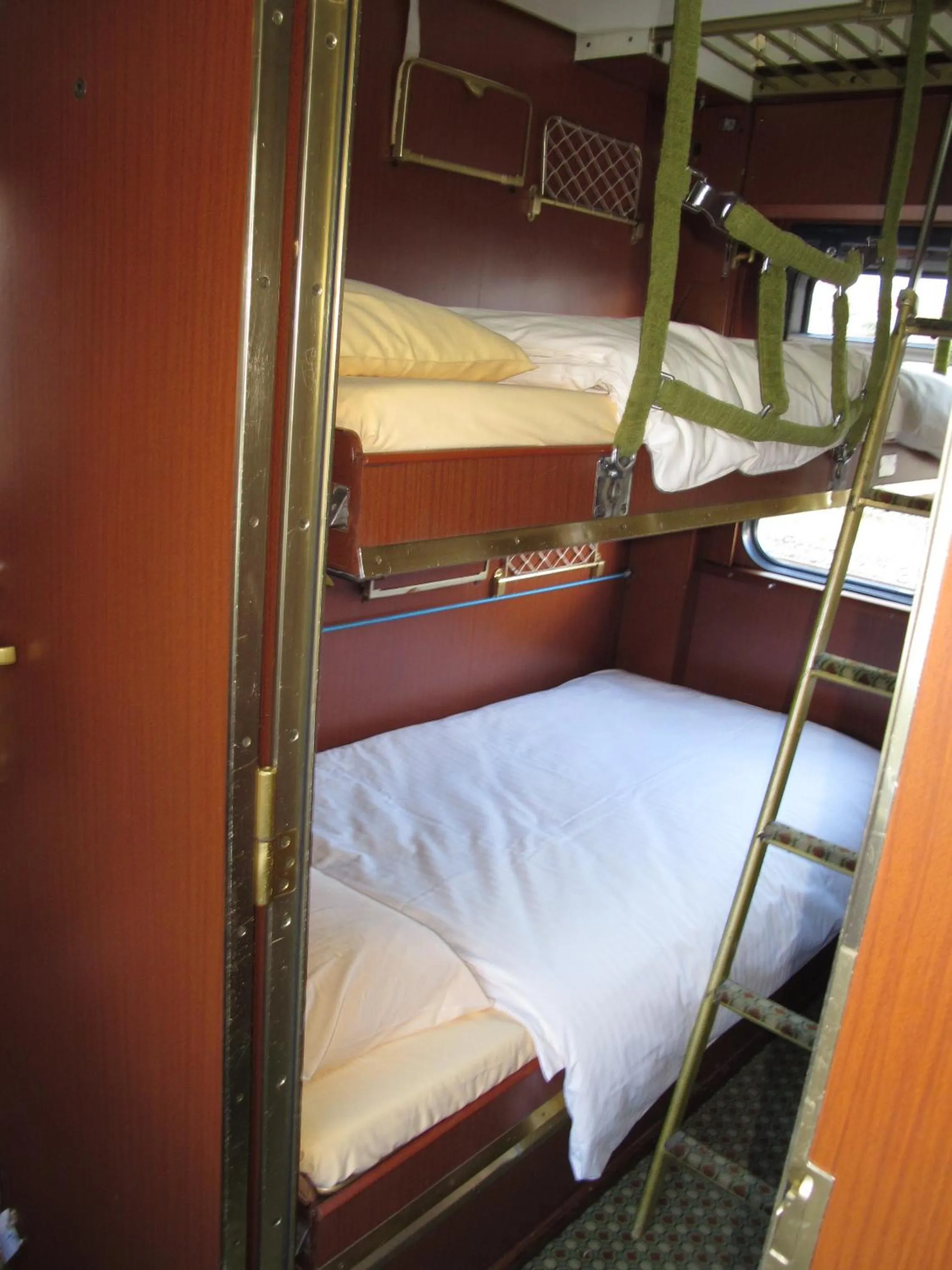 Bed in Train Lodge Amsterdam