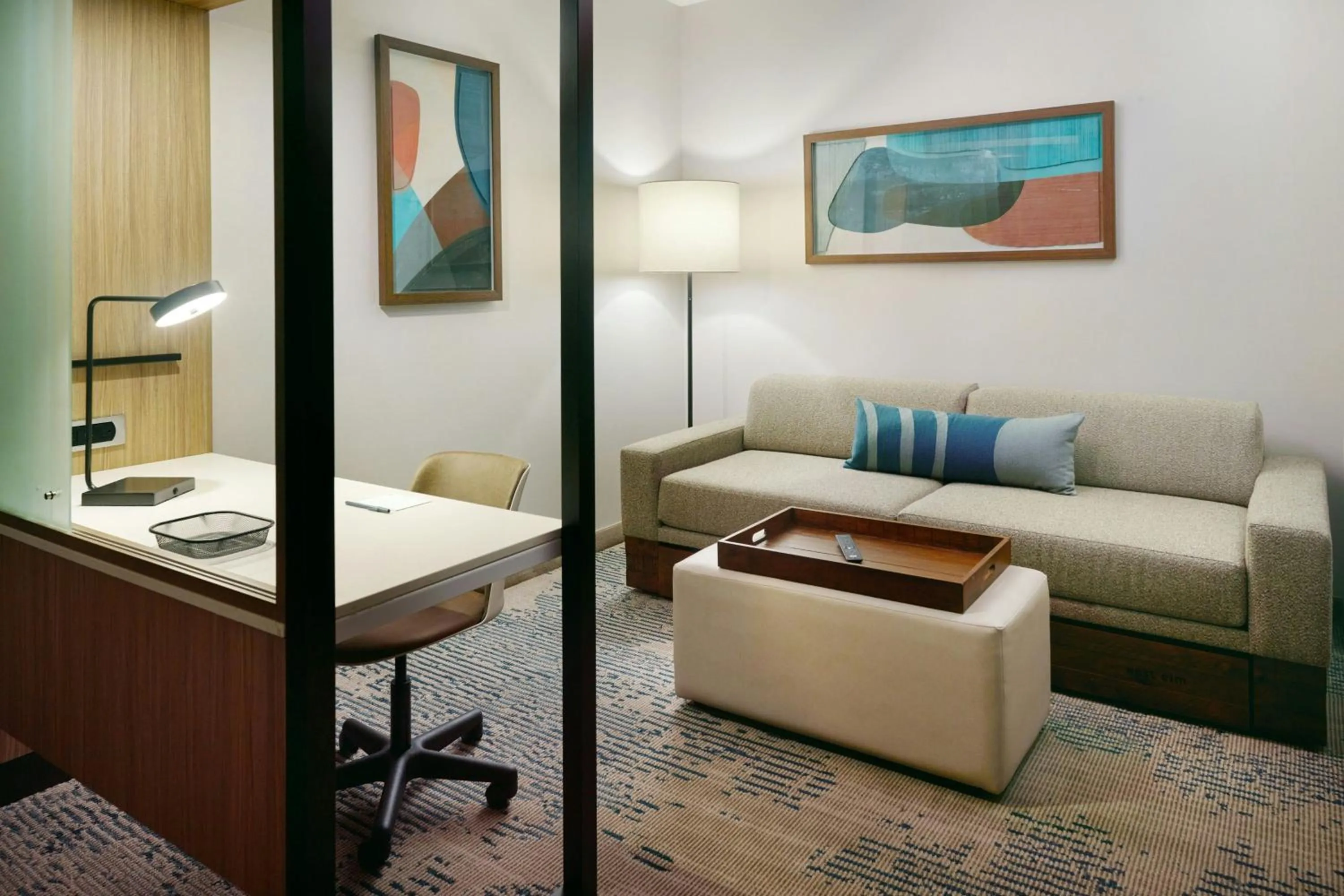 Living room in SpringHill Suites by Marriott Locust Grove