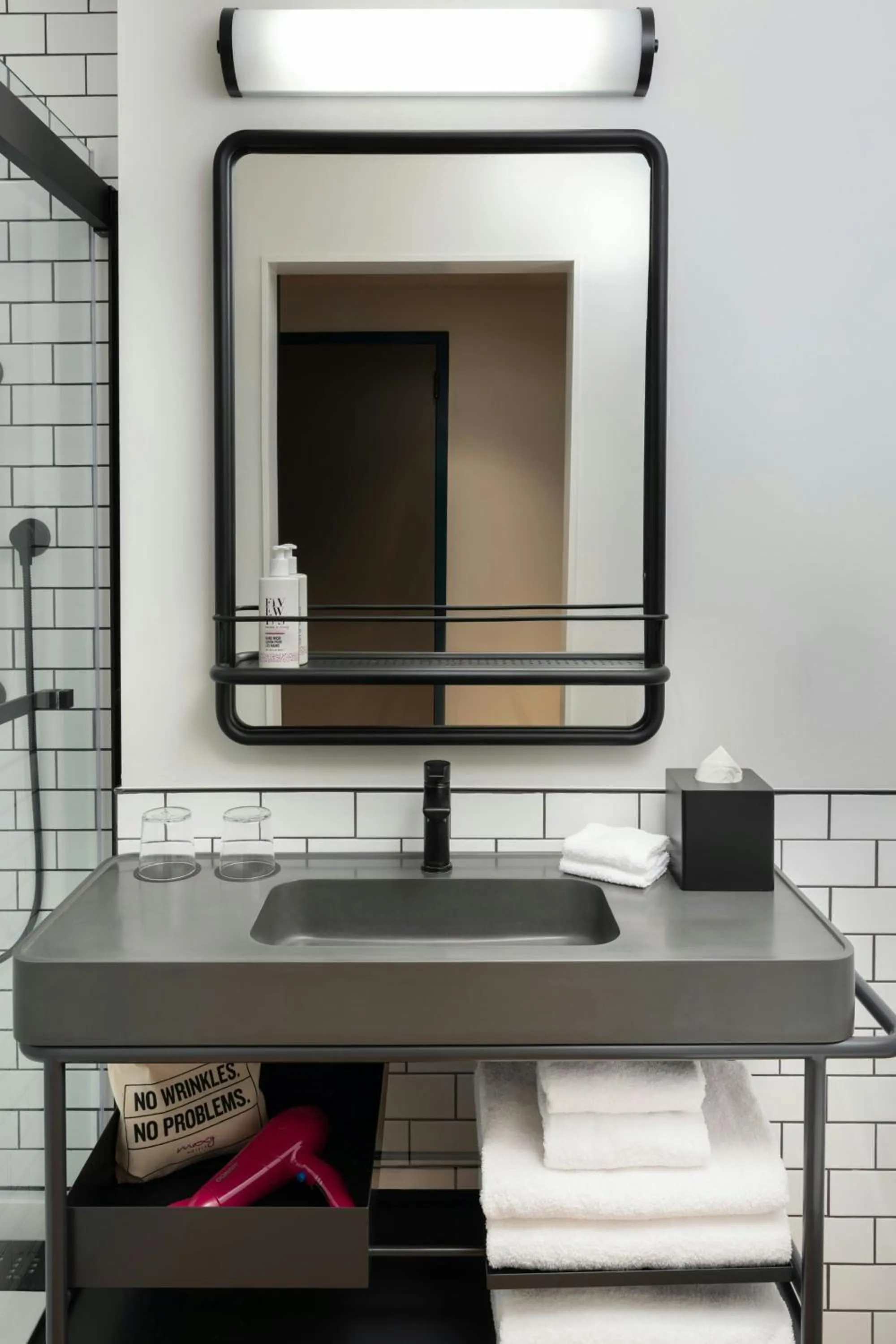 Bathroom in Moxy Fayetteville