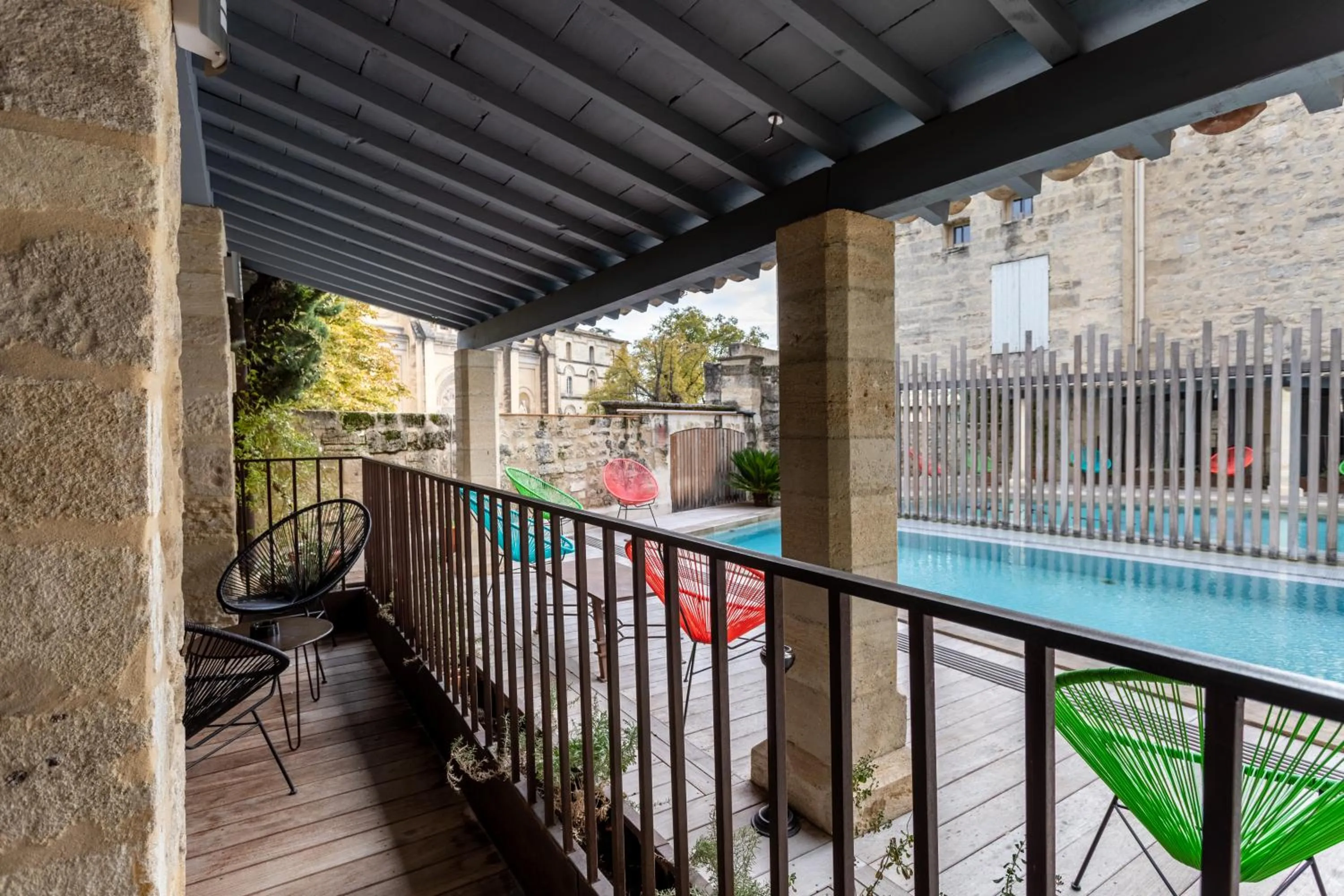 Balcony/Terrace in Boutique Hôtel Entraigues