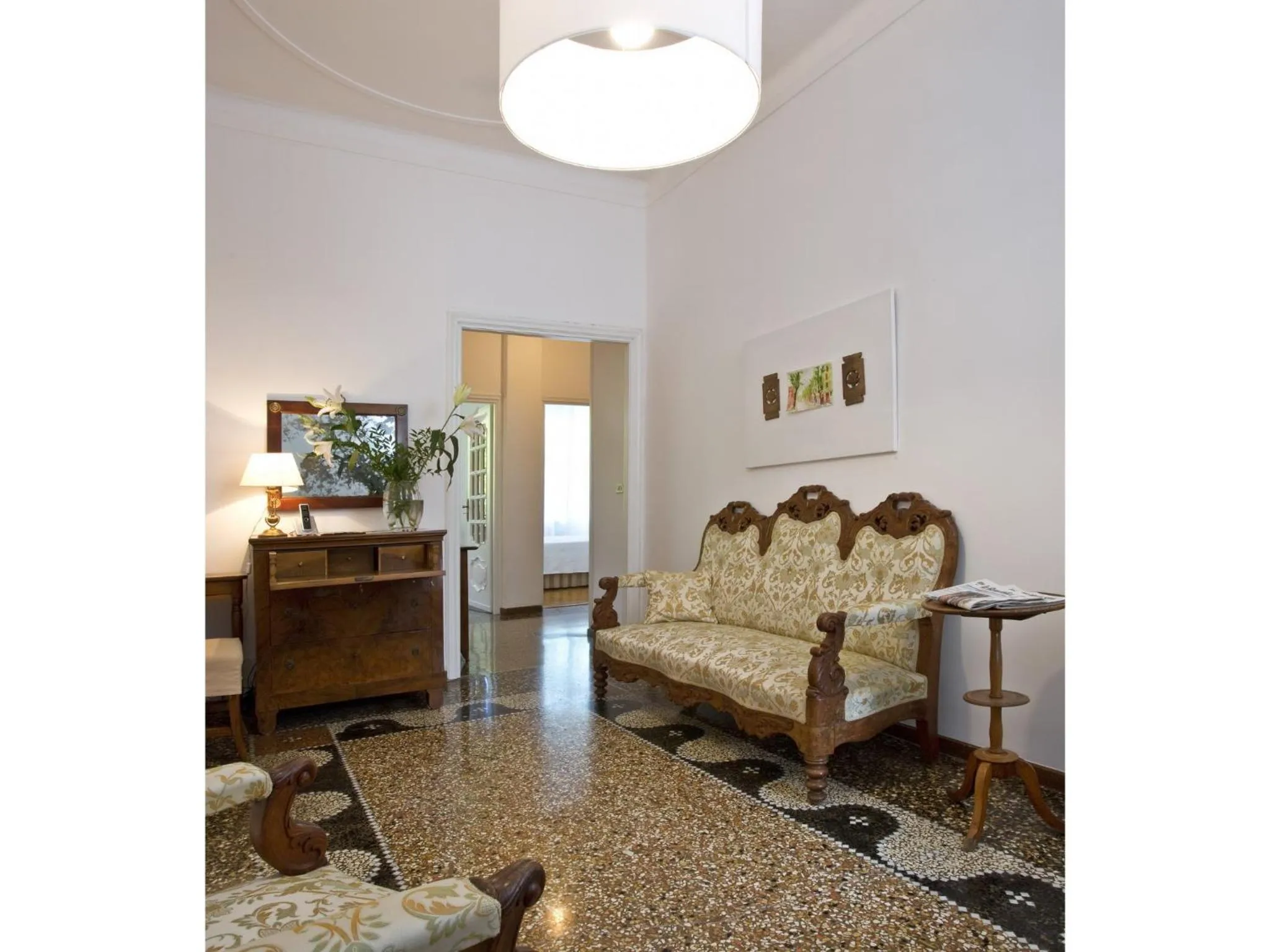 Living room in B&B Albaro