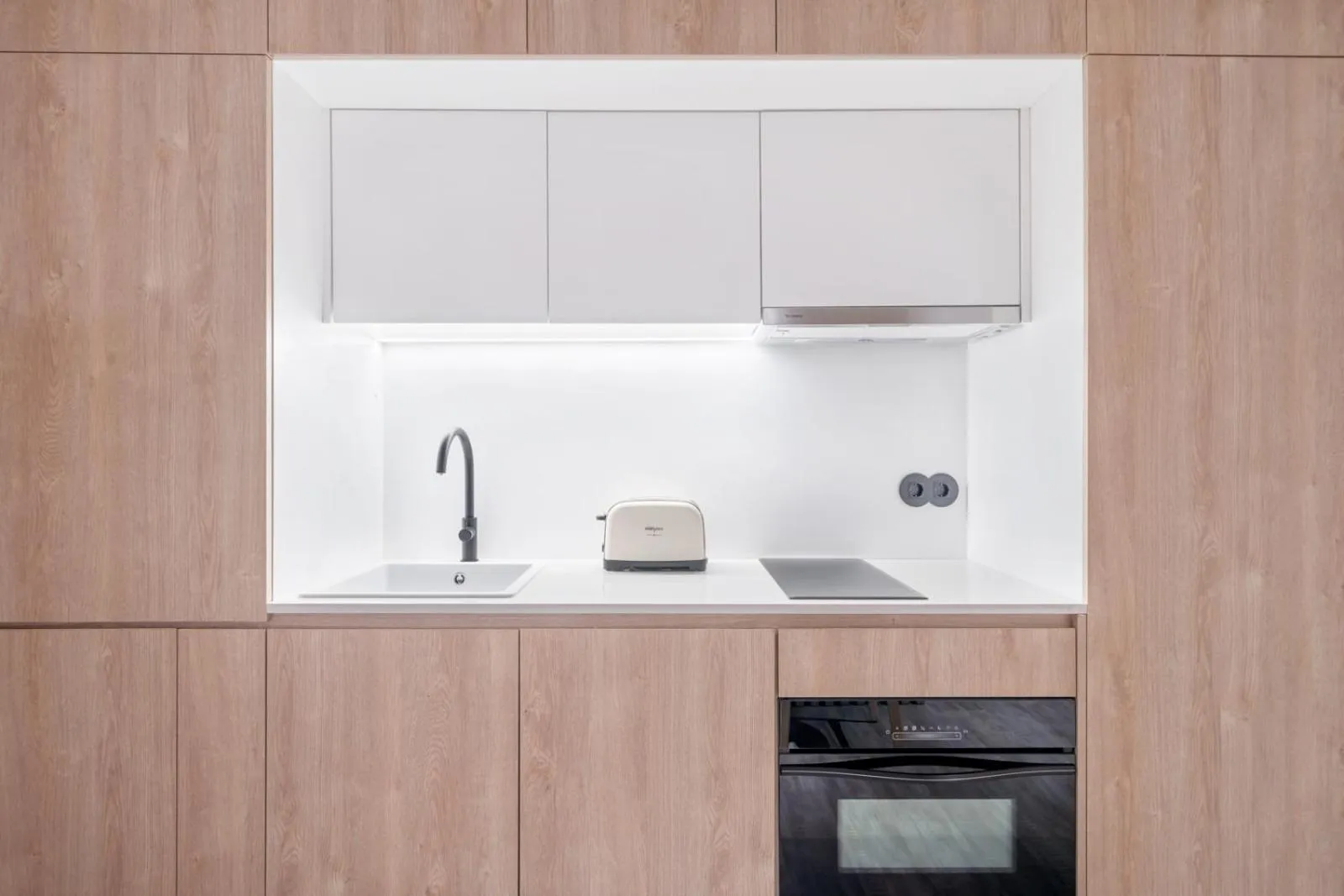 Kitchen or kitchenette in Moov Apartments Boavista