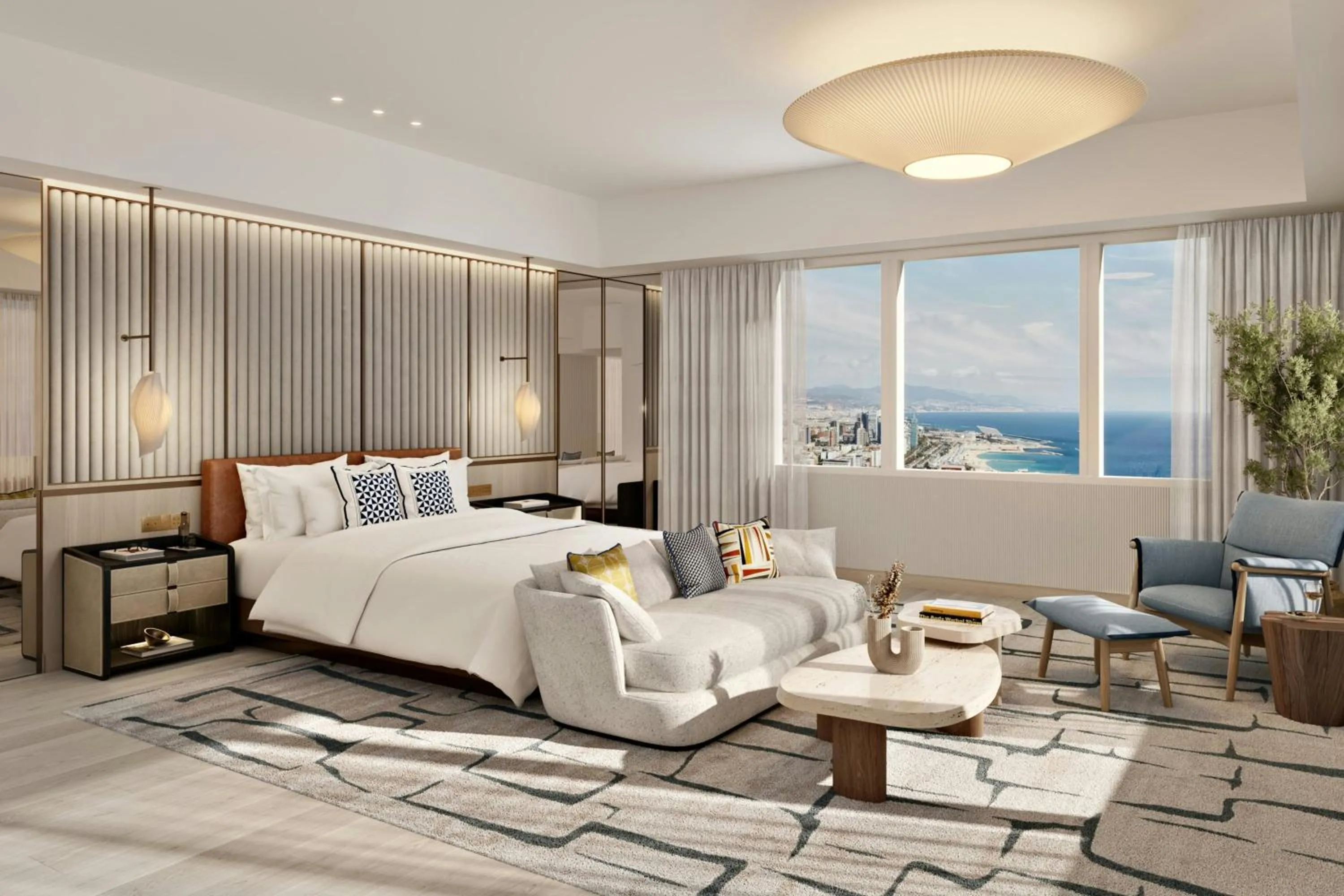 Bedroom, Bed in Hotel Arts Barcelona